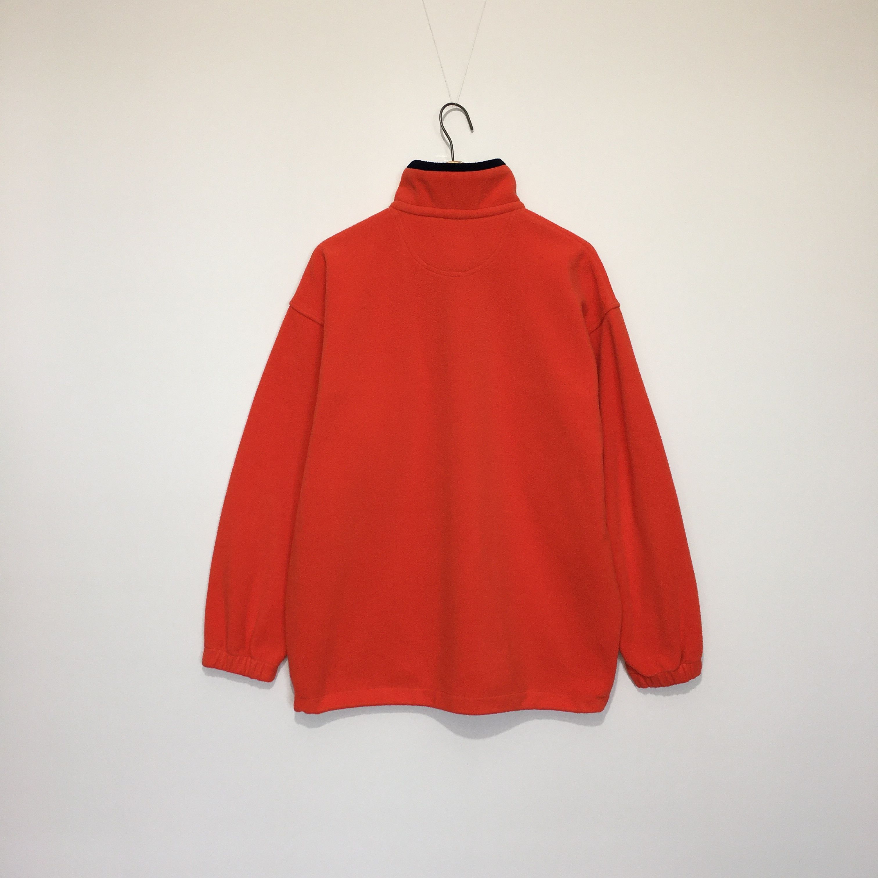 Lacoste Vintage Lacoste Sport Orange Fleece Pullover Jacket Size XL Size US XL / EU 56 / 4 - 2 Thumbnail