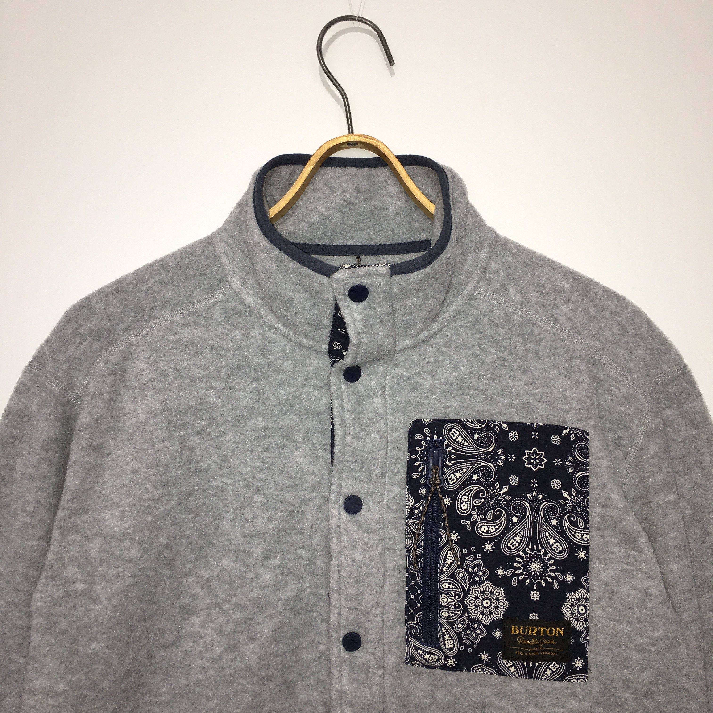 Burton MB Hearth Fleece Snap Polartec Bandana Jacket Size L Size US L / EU 52-54 / 3 - 4 Thumbnail