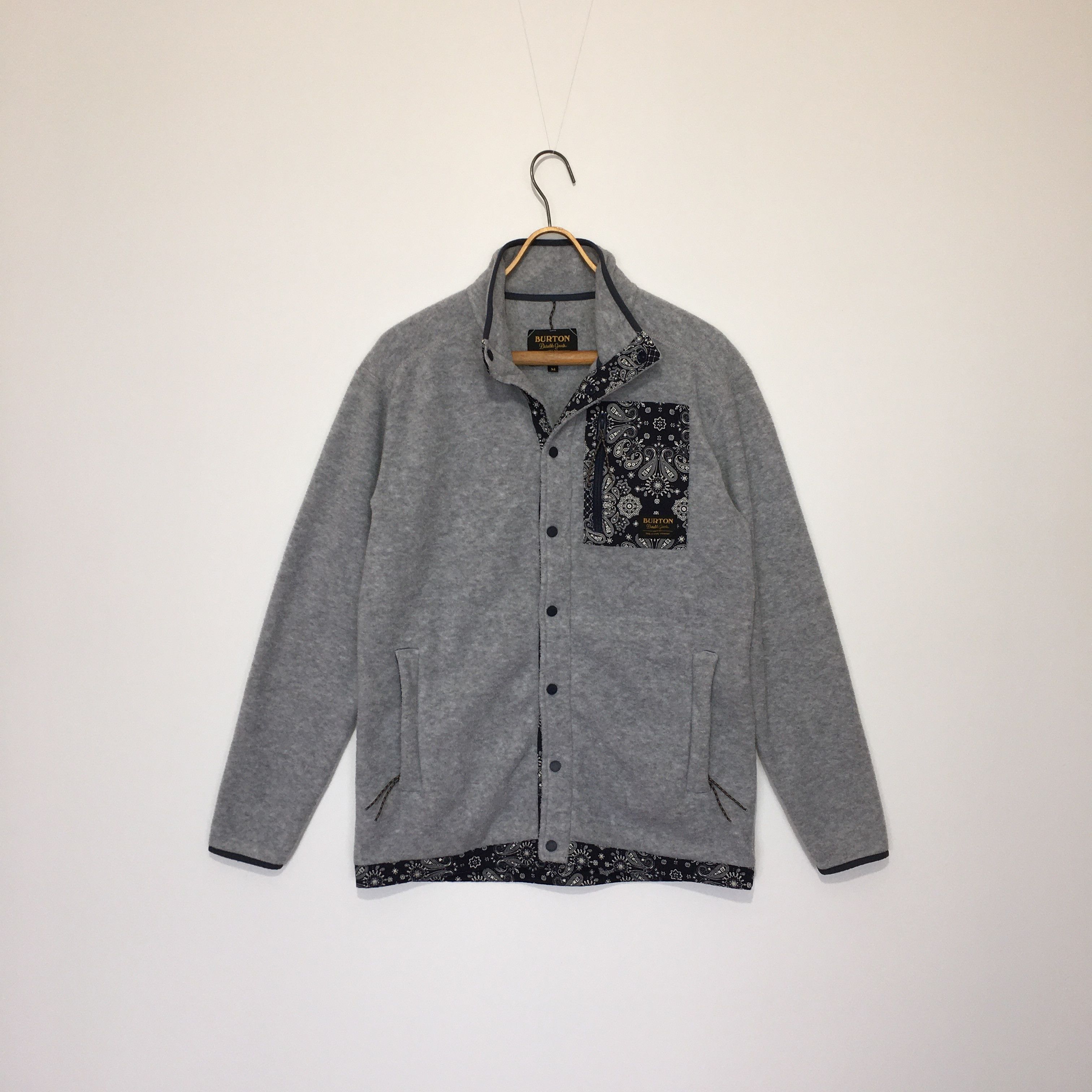 Burton MB Hearth Fleece Snap Polartec Bandana Jacket Size L Size US L / EU 52-54 / 3 - 2 Thumbnail