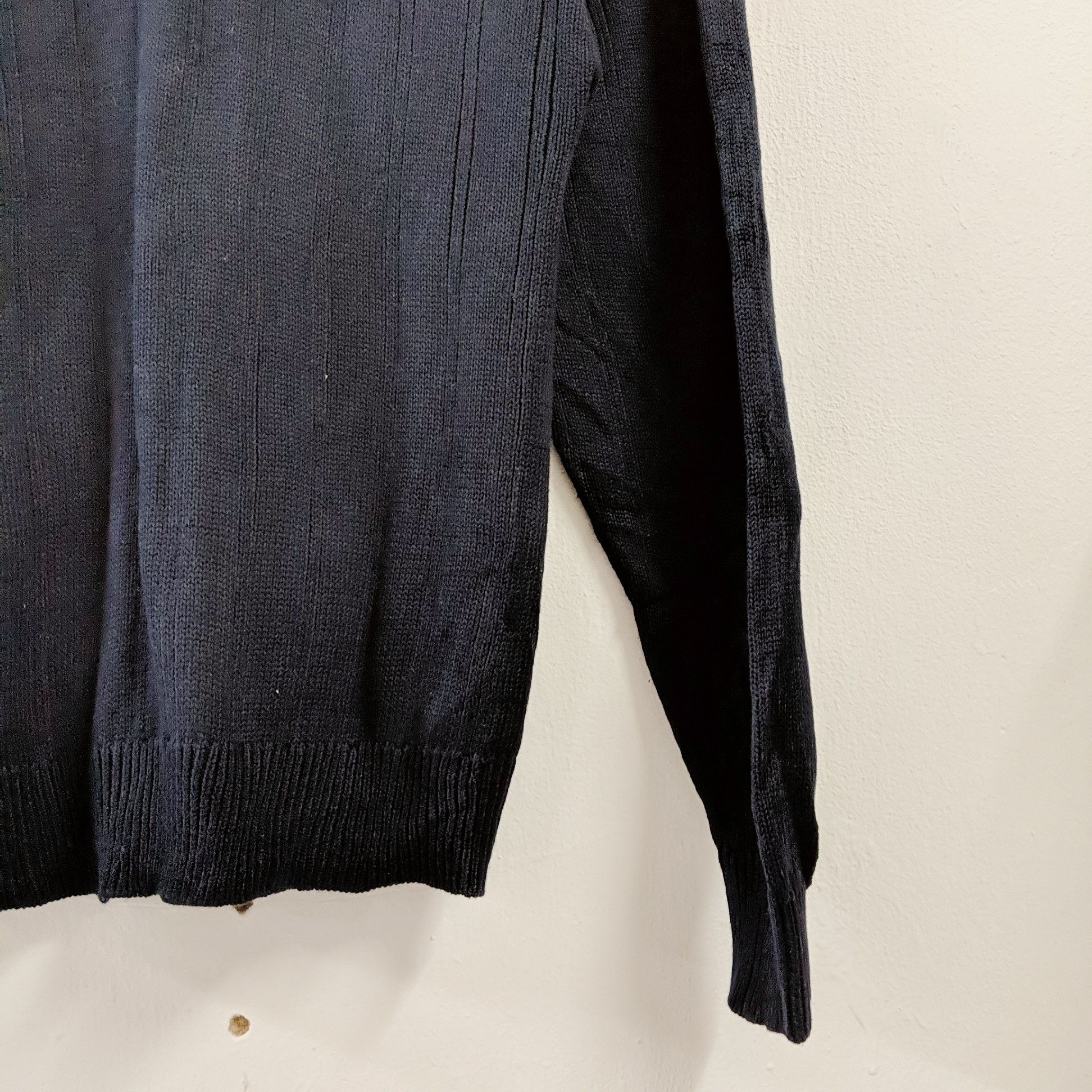 Aran Isles Knitwear × Japanese Brand × Vintage Vintage IVY-BROTHERS Stripe Knitwear Cardigan Size US M / EU 48-50 / 2 - 10 Thumbnail
