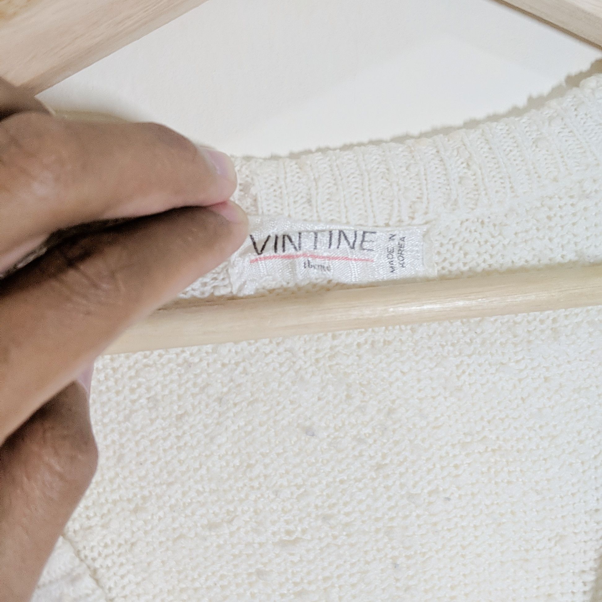 Japanese Brand × Vintage Vintage Vintine Korea Sleeveless Knitwear Jumper Size US S / EU 44-46 / 1 - 7 Thumbnail