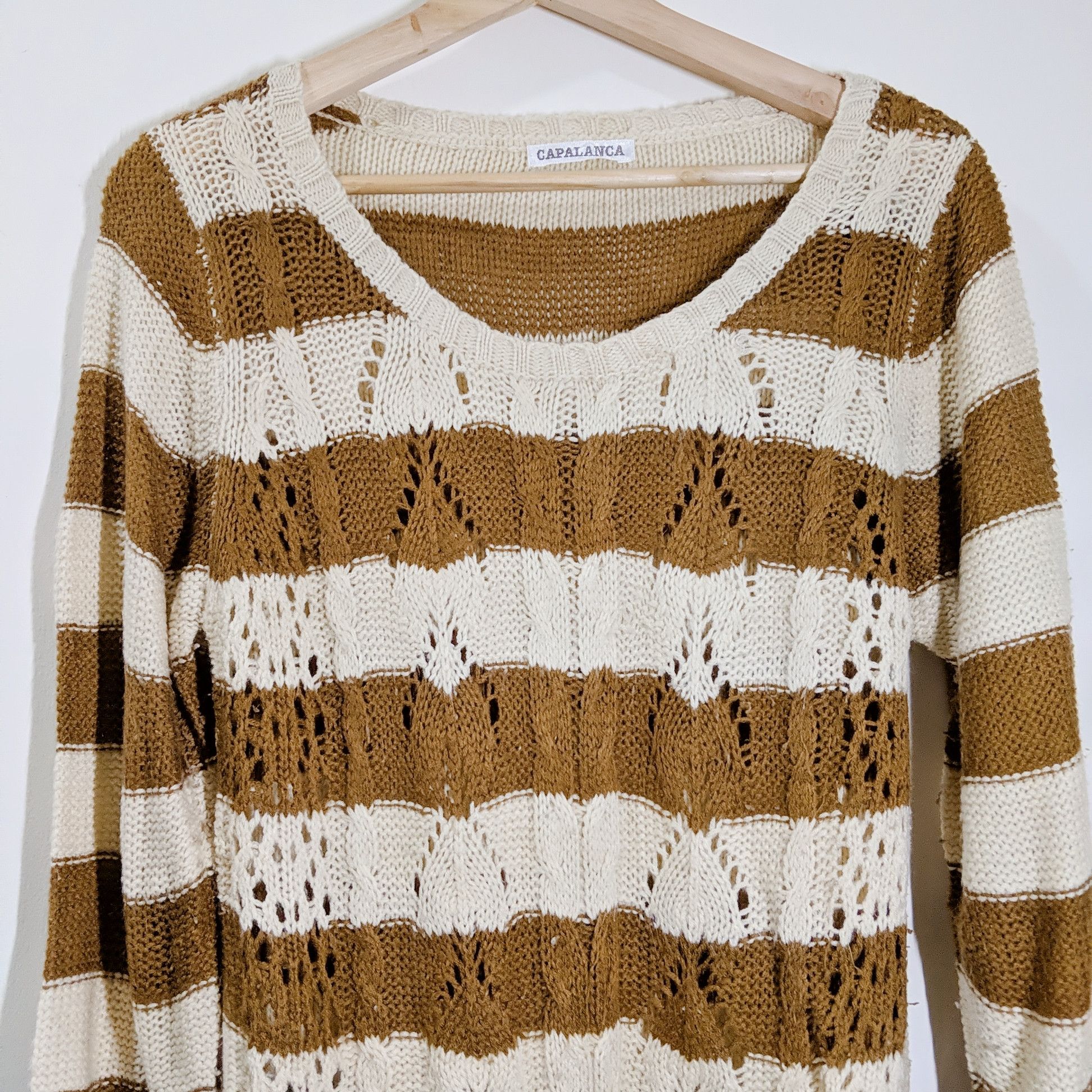Japanese Brand Vintage Capalanca Knitwear Stripe Jumper Size US S / EU 44-46 / 1 - 2 Thumbnail