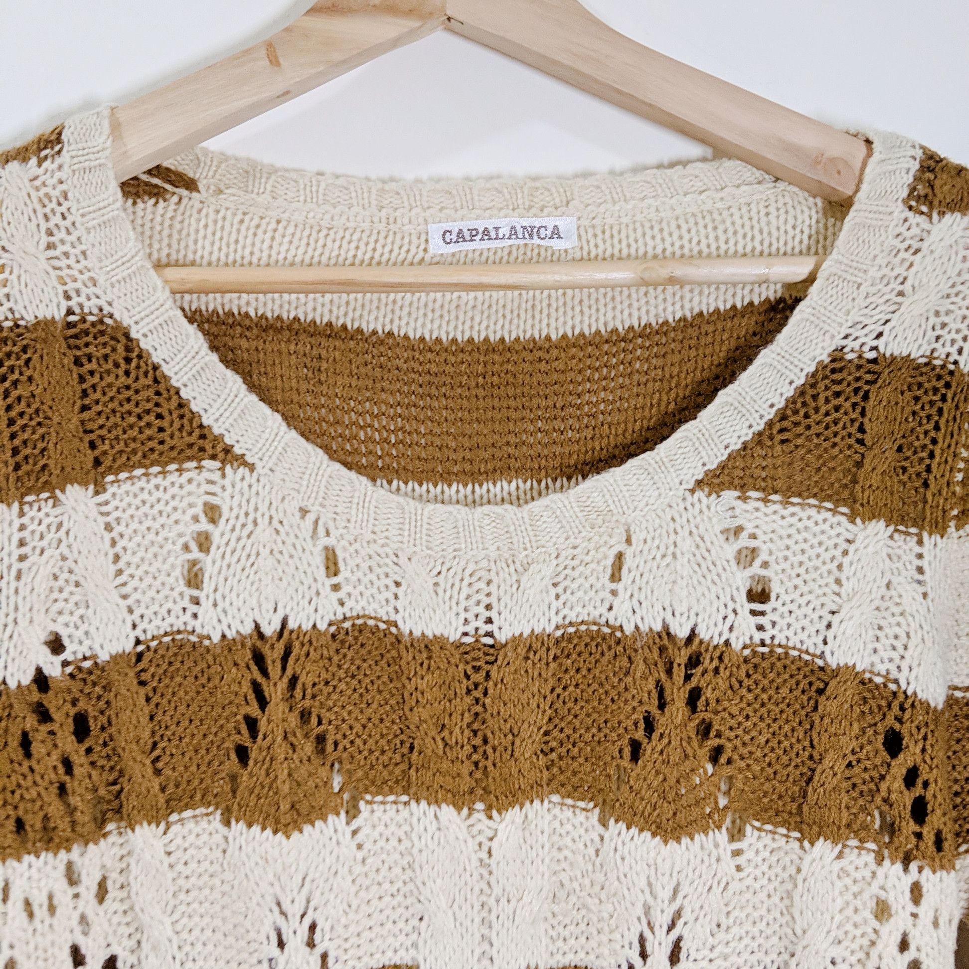 Japanese Brand Vintage Capalanca Knitwear Stripe Jumper Size US S / EU 44-46 / 1 - 4 Thumbnail
