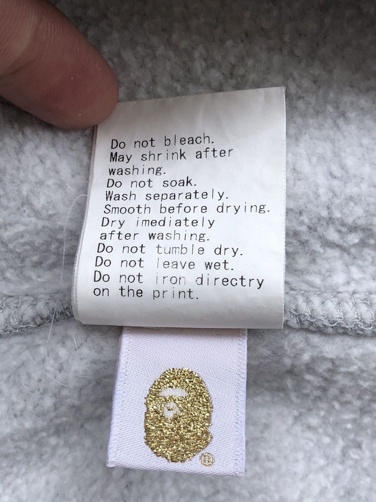Bape A Bathing Ape Bape Ape Shall Never Kill Ape Zipper Hoodie Size US M / EU 48-50 / 2 - 12 Thumbnail