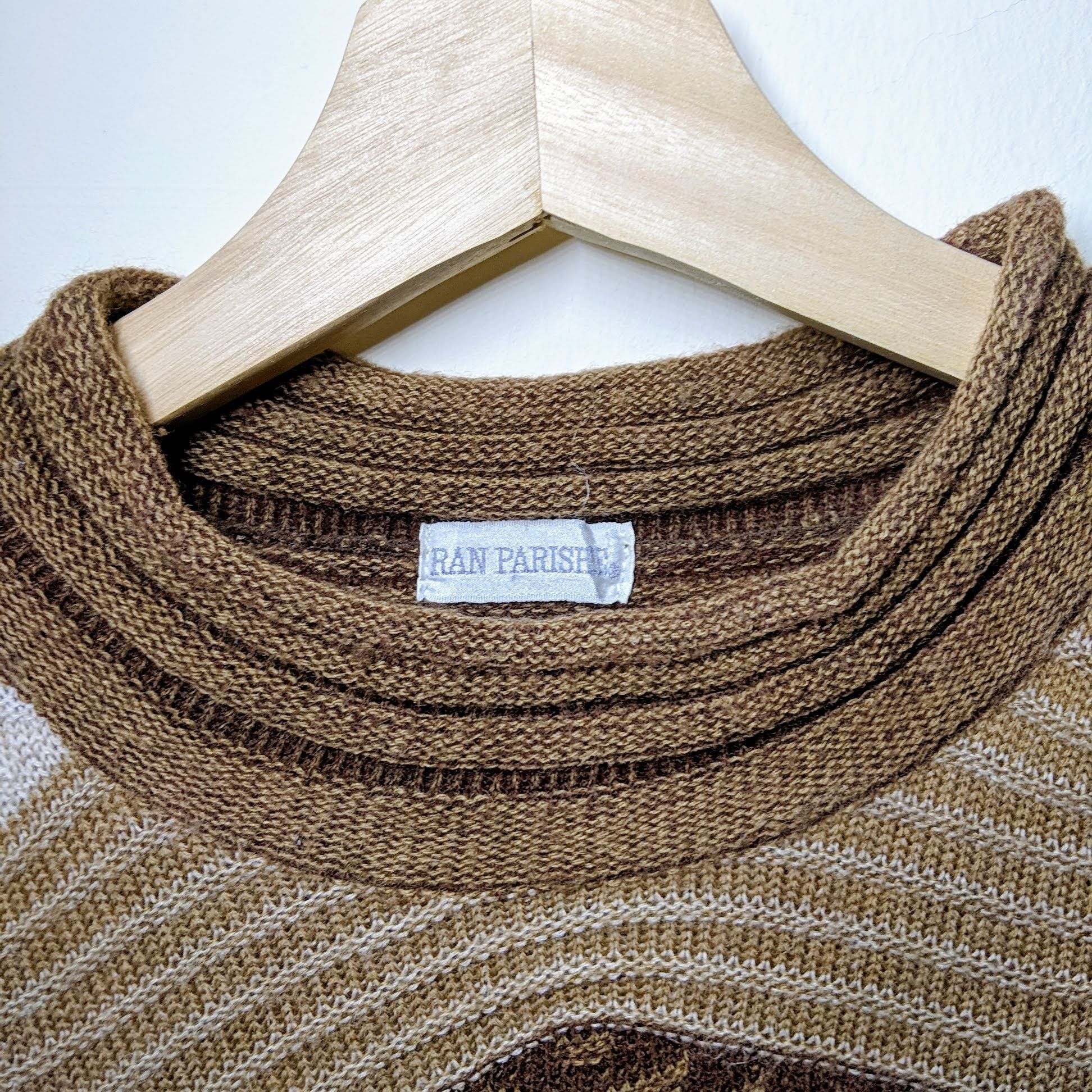 Japanese Brand Vintage Ran Parishe Stripe Knitwear Size US XS / EU 42 / 0 - 2 Thumbnail