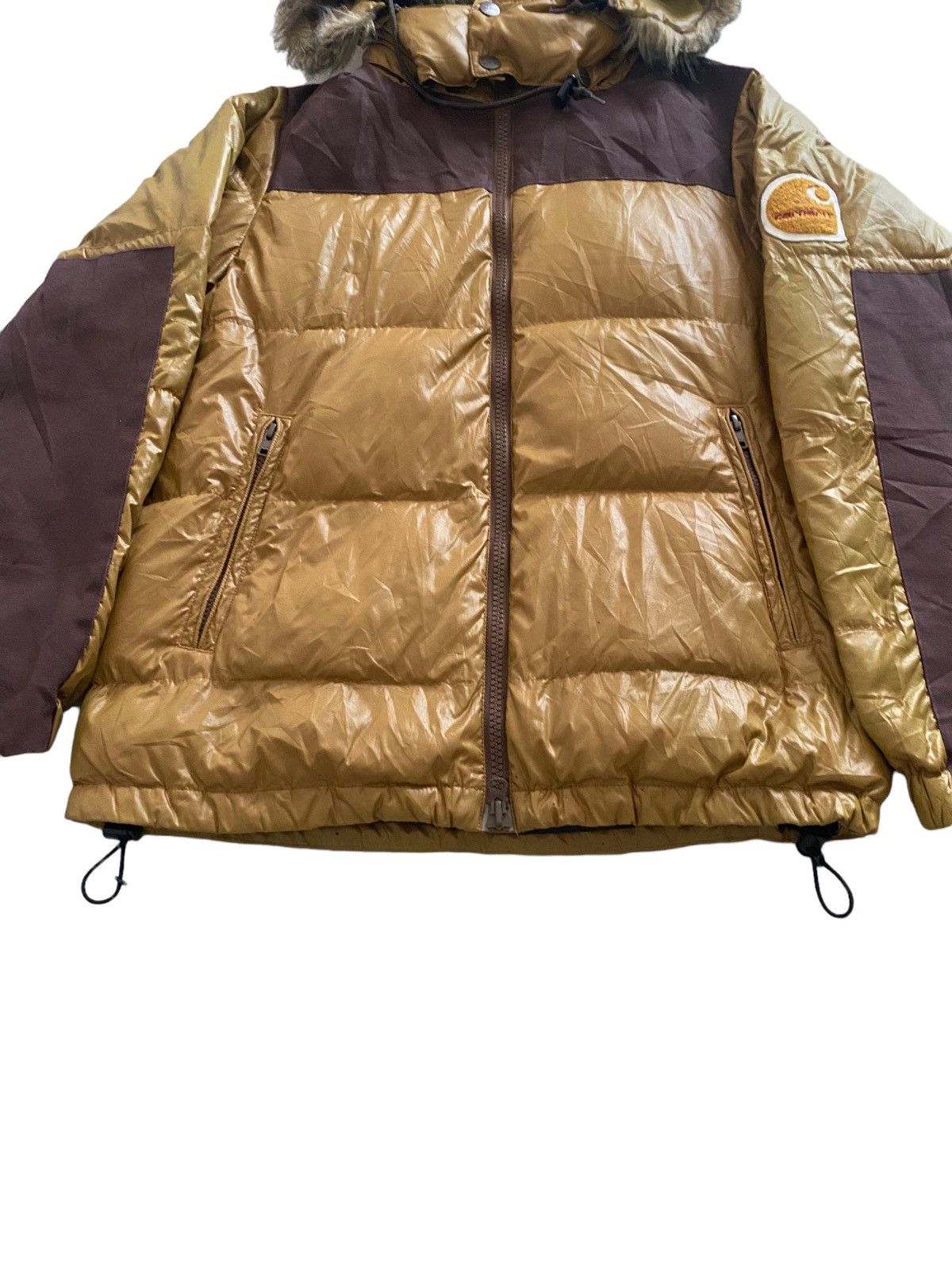 Carhartt Vintage Carhart Sofileta Down Puffer Jacket desgin Hoodie Size US L / EU 52-54 / 3 - 7 Thumbnail