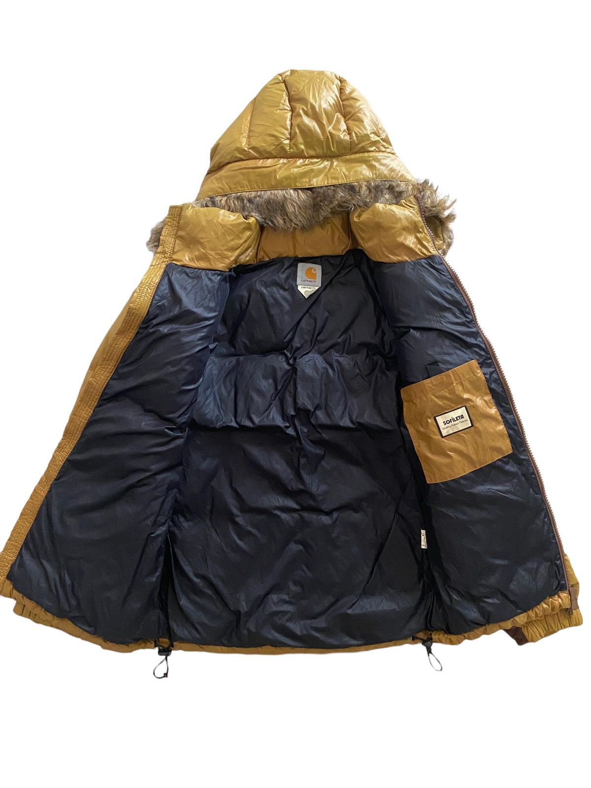 Carhartt Vintage Carhart Sofileta Down Puffer Jacket desgin Hoodie Size US L / EU 52-54 / 3 - 6 Thumbnail