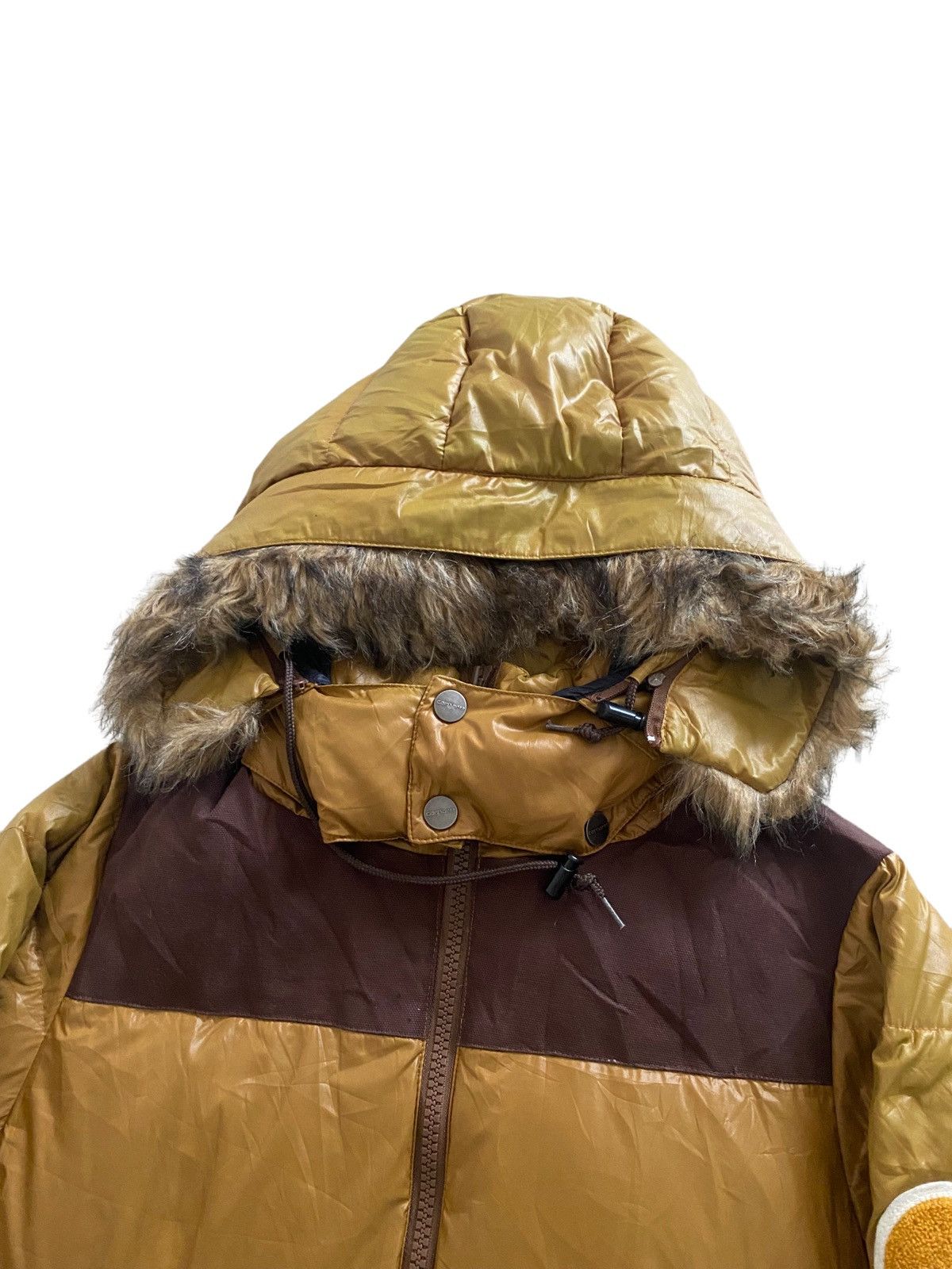 Carhartt Vintage Carhart Sofileta Down Puffer Jacket desgin Hoodie Size US L / EU 52-54 / 3 - 8 Thumbnail