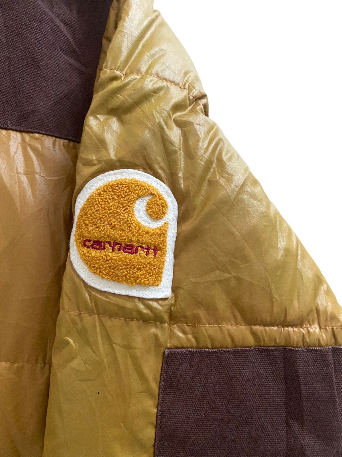 Carhartt Vintage Carhart Sofileta Down Puffer Jacket desgin Hoodie Size US L / EU 52-54 / 3 - 9 Thumbnail