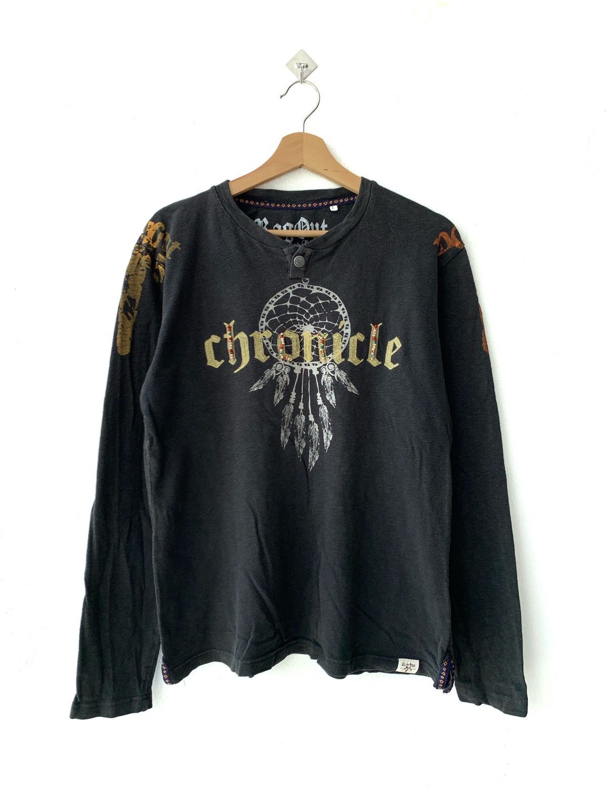 Japanese Brand Ragout Chronicle Spellout Longsleeve Tee Size US S / EU 44-46 / 1 - 1 Thumbnail