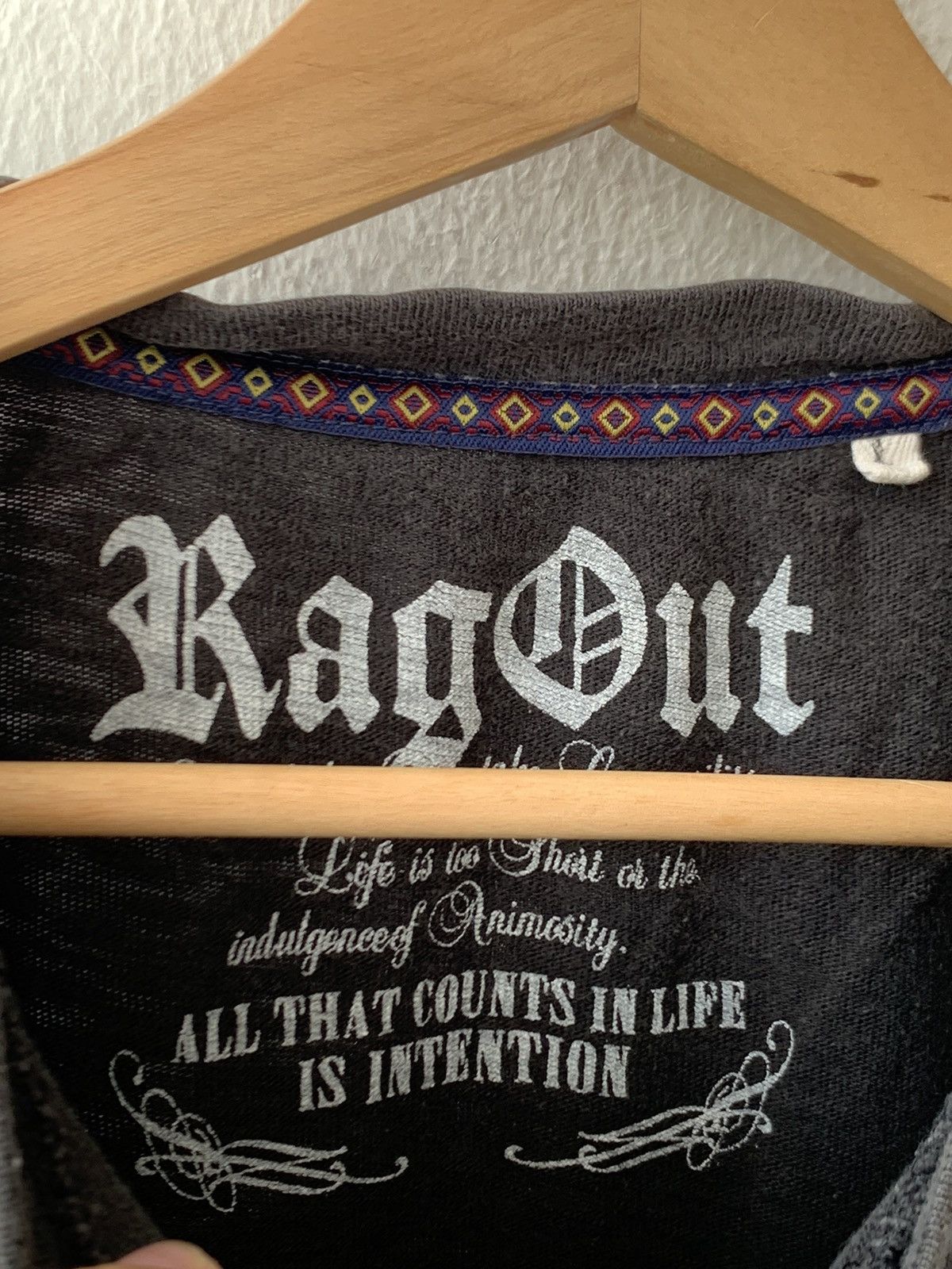 Japanese Brand Ragout Chronicle Spellout Longsleeve Tee Size US S / EU 44-46 / 1 - 6 Thumbnail