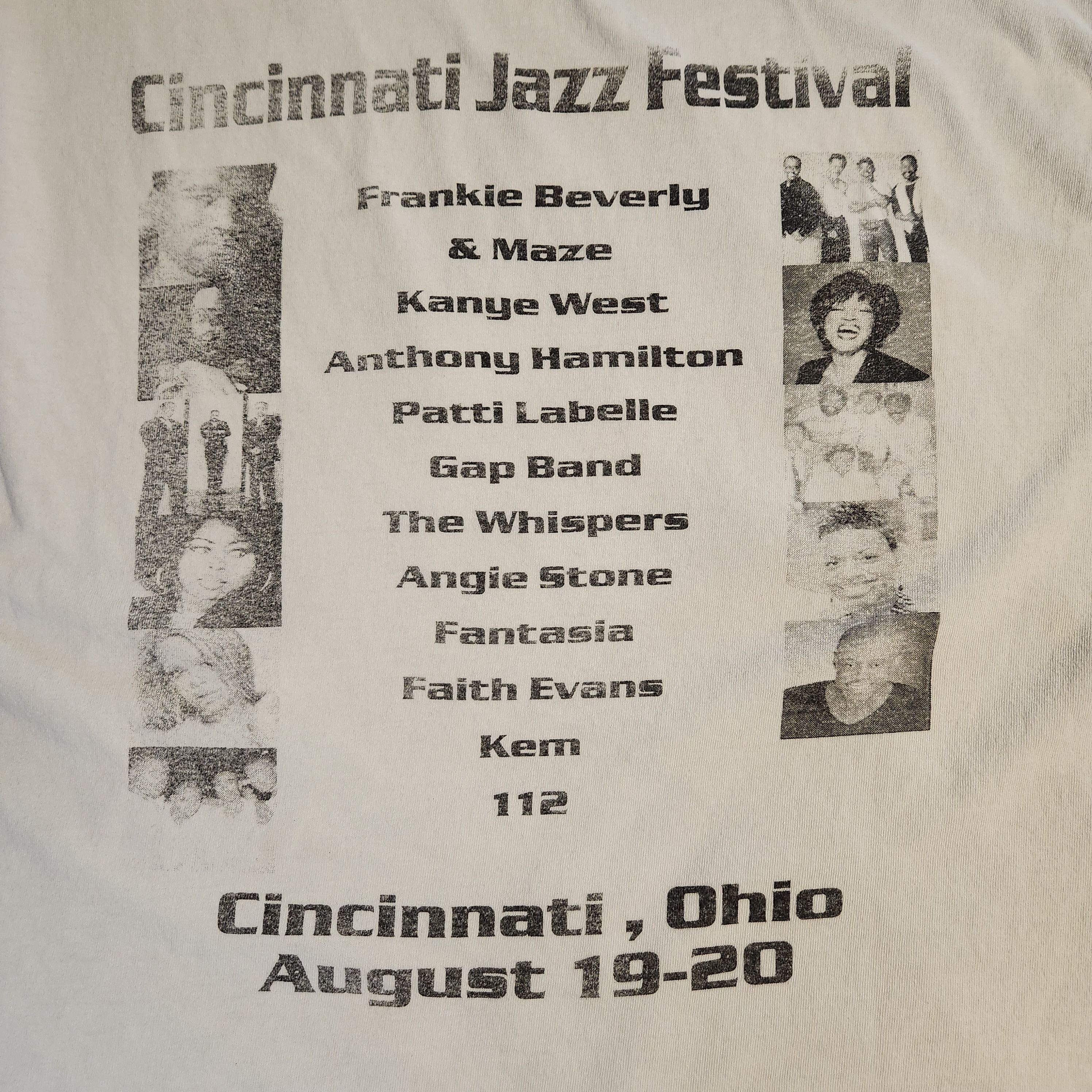 Gildan Vintage 2005 Cincinnati Jazz Festival Kanye West Graphic Tee Size US XL / EU 56 / 4 - 8 Thumbnail
