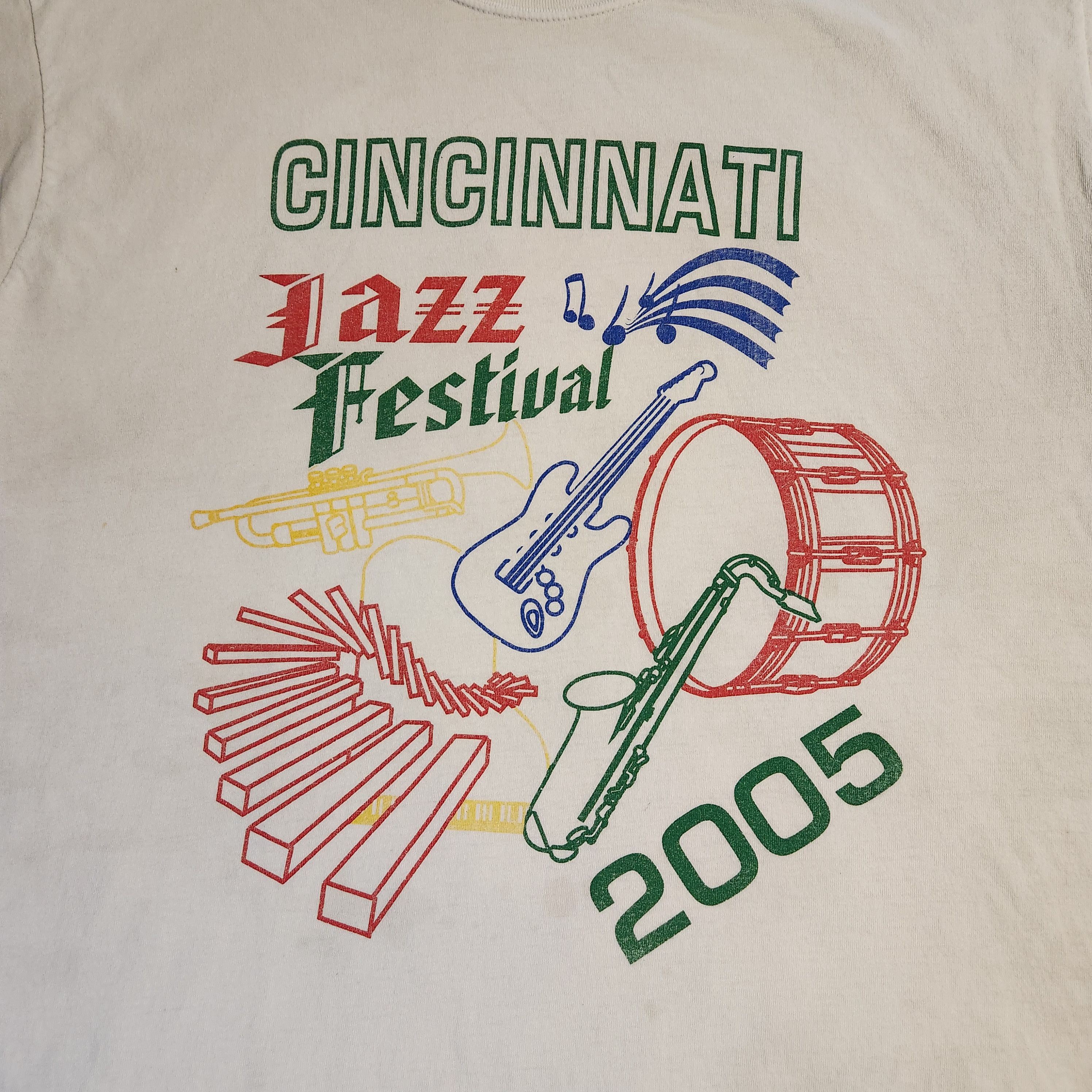 Gildan Vintage 2005 Cincinnati Jazz Festival Kanye West Graphic Tee Size US XL / EU 56 / 4 - 6 Thumbnail