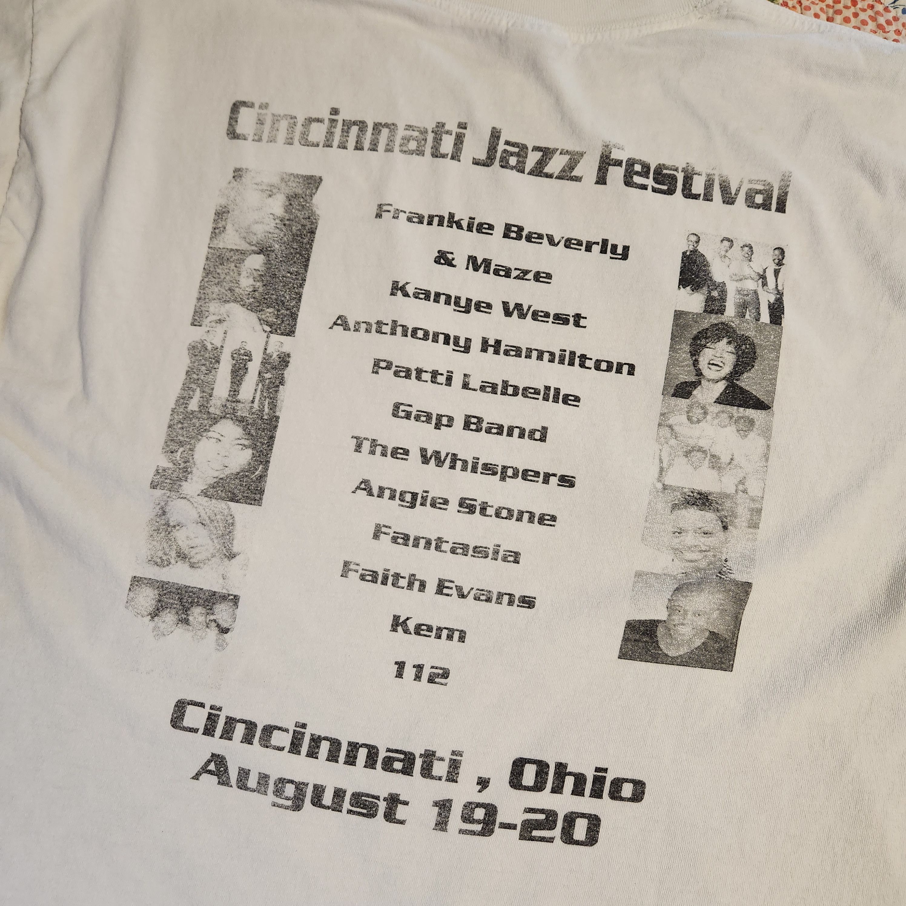 Gildan Vintage 2005 Cincinnati Jazz Festival Kanye West Graphic Tee Size US XL / EU 56 / 4 - 1 Thumbnail