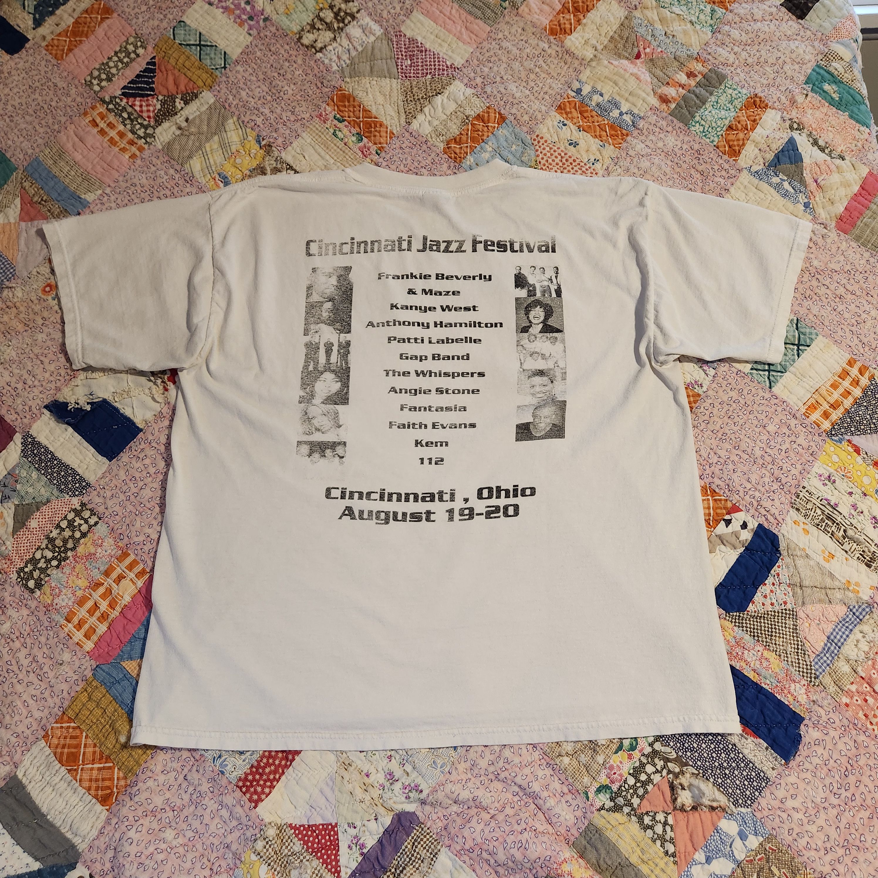 Gildan Vintage 2005 Cincinnati Jazz Festival Kanye West Graphic Tee Size US XL / EU 56 / 4 - 3 Thumbnail