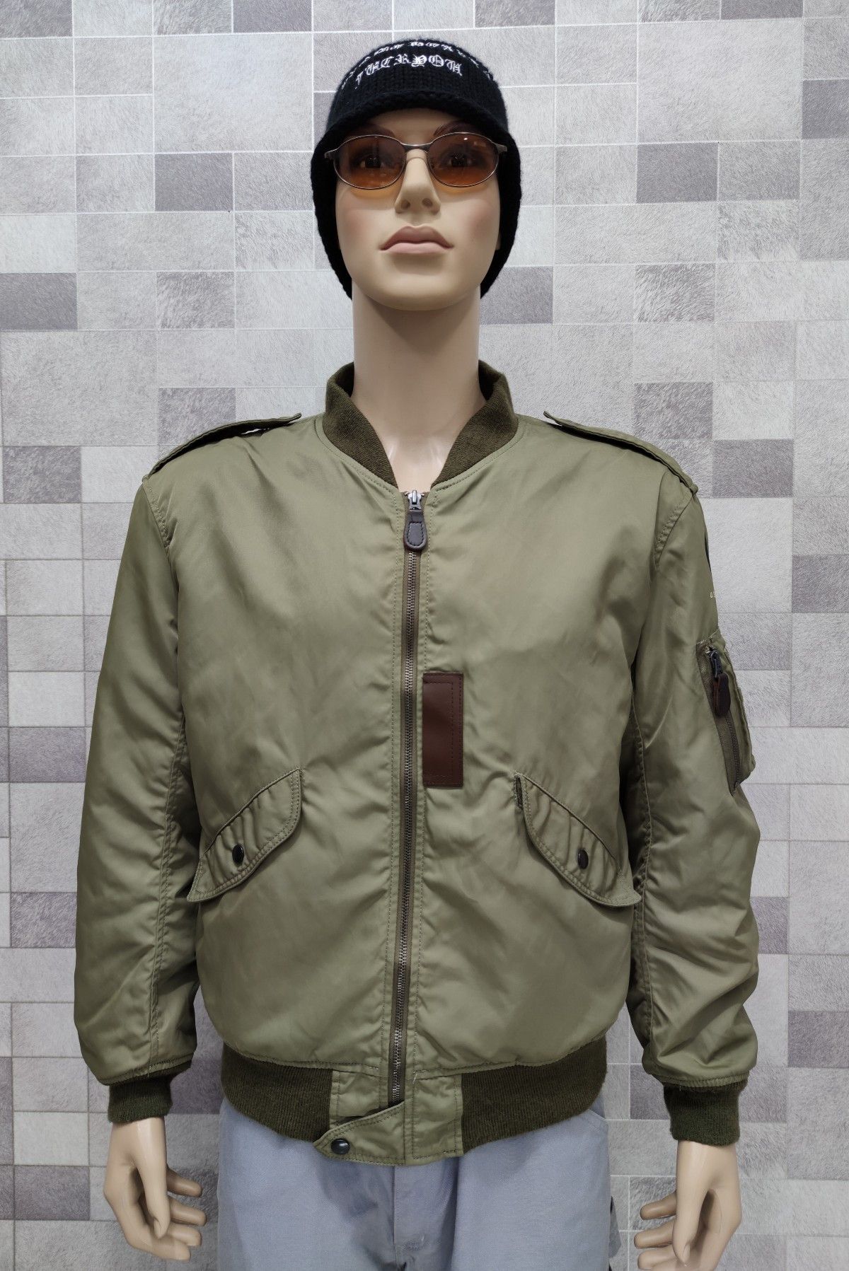 Buzz Rickson's U.S Forces L-2 Flight Jacket Houston Military Inc Size US M / EU 48-50 / 2 - 3 Thumbnail