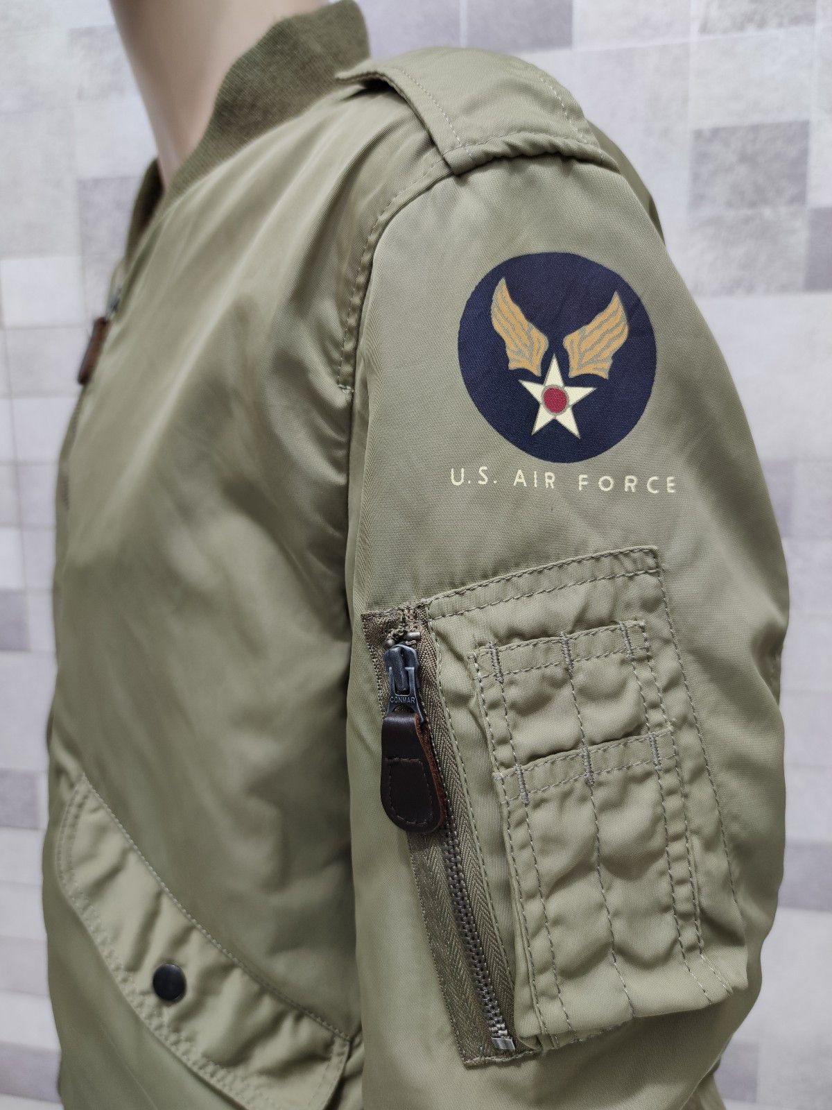 Buzz Rickson's U.S Forces L-2 Flight Jacket Houston Military Inc Size US M / EU 48-50 / 2 - 1 Thumbnail
