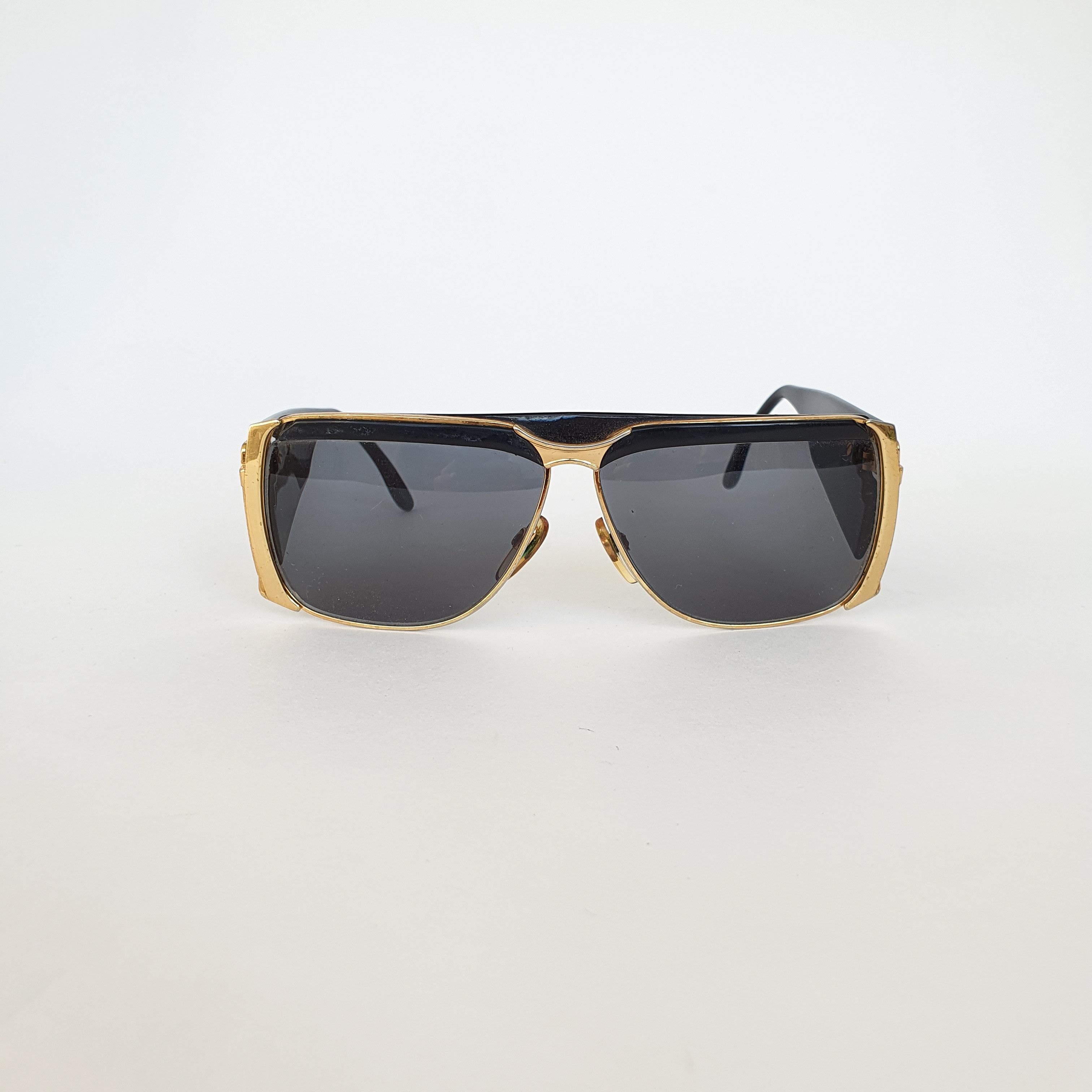 Vintage Vintage Gold Rare Glasses\Sunglasses VERSACE style Size ONE SIZE - 12 Thumbnail