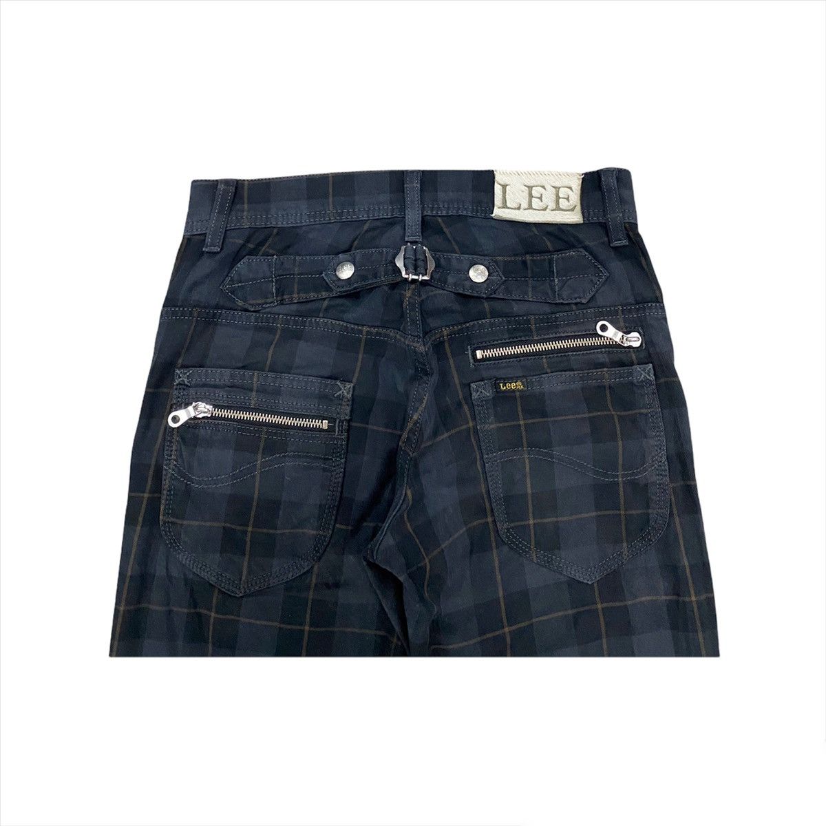 Japanese Brand × Lee × Seditionaries CHECKERED LEE BUCKLE BACK MULTI ZIPPER BONDAGE PANT Size US 27 - 5 Thumbnail