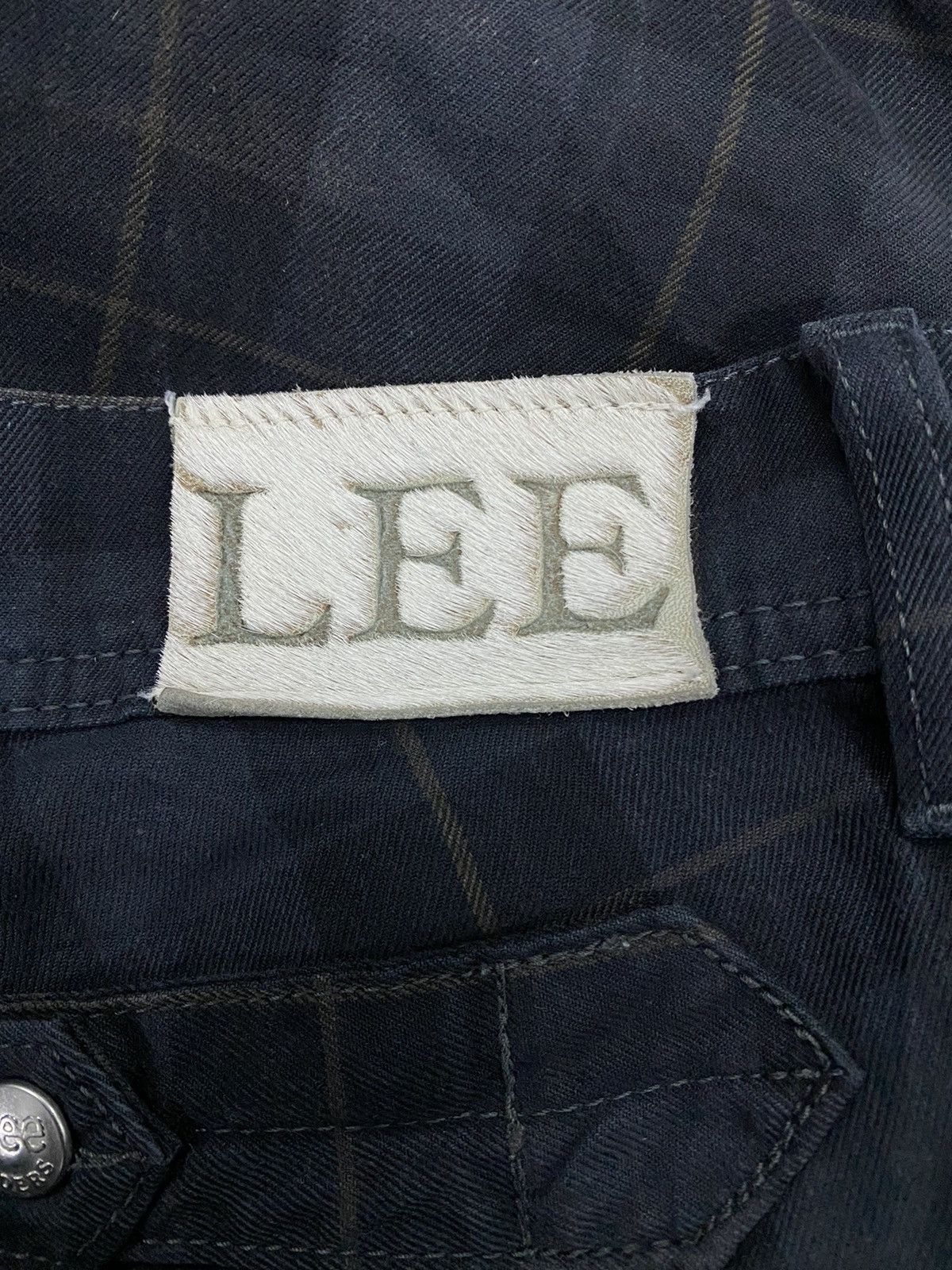 Japanese Brand × Lee × Seditionaries CHECKERED LEE BUCKLE BACK MULTI ZIPPER BONDAGE PANT Size US 27 - 9 Thumbnail