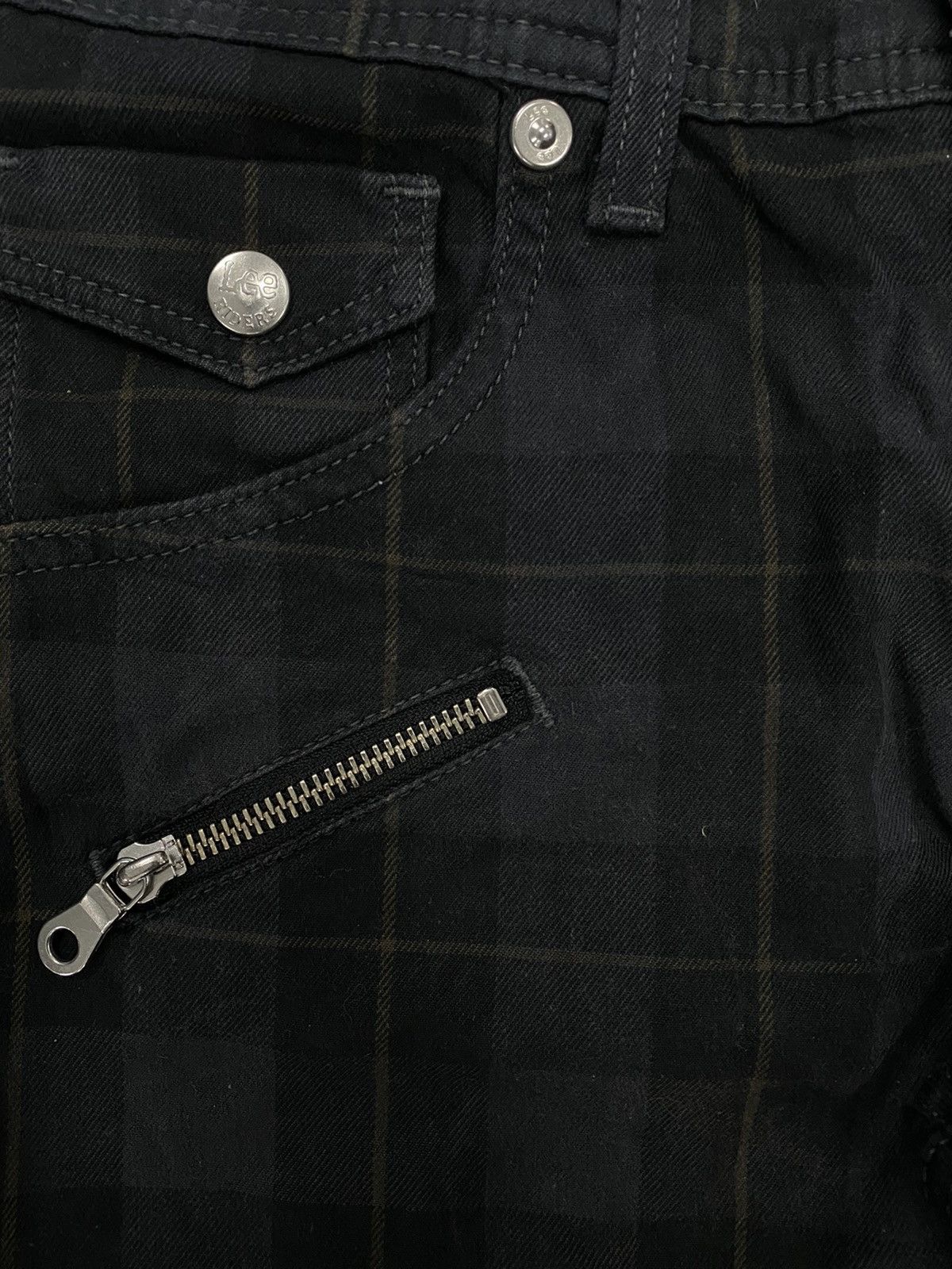 Japanese Brand × Lee × Seditionaries CHECKERED LEE BUCKLE BACK MULTI ZIPPER BONDAGE PANT Size US 27 - 6 Thumbnail