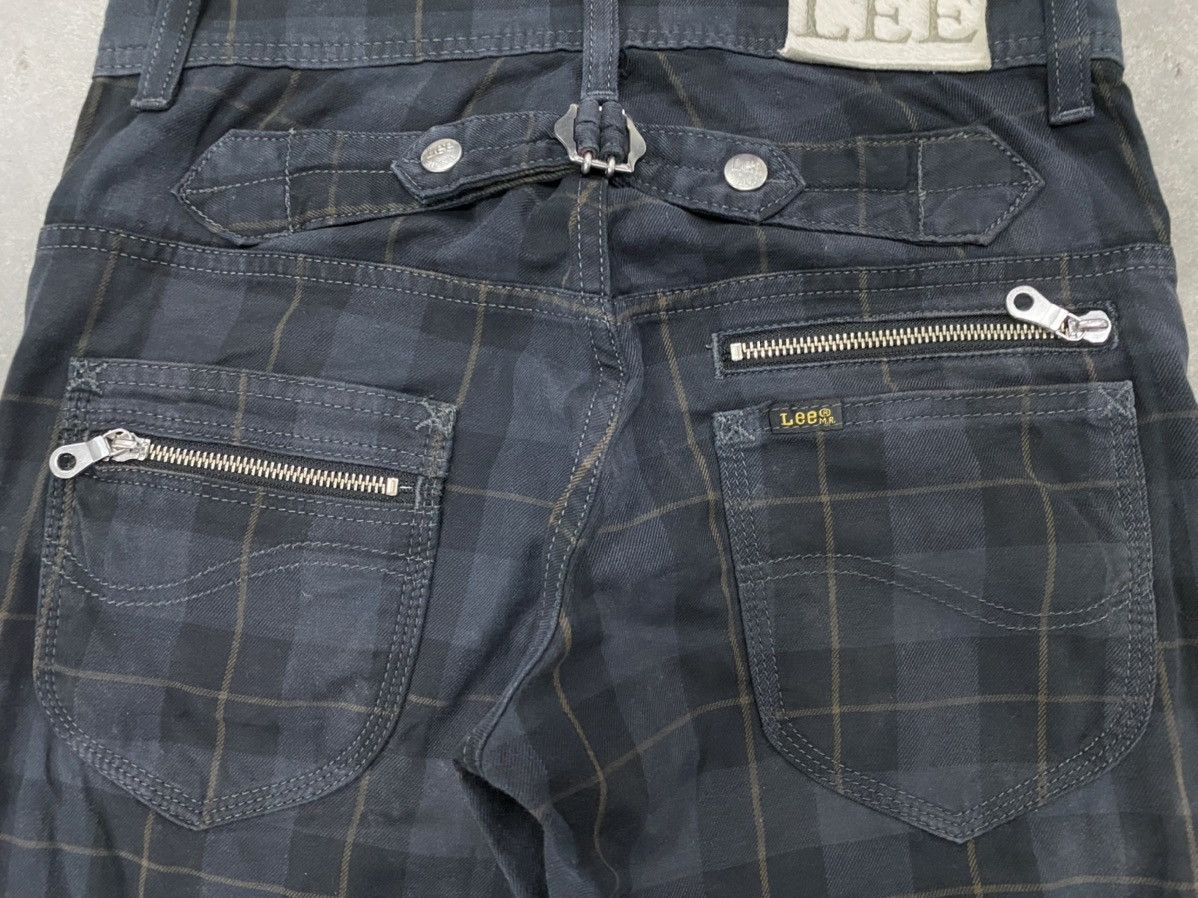 Japanese Brand × Lee × Seditionaries CHECKERED LEE BUCKLE BACK MULTI ZIPPER BONDAGE PANT Size US 27 - 8 Thumbnail