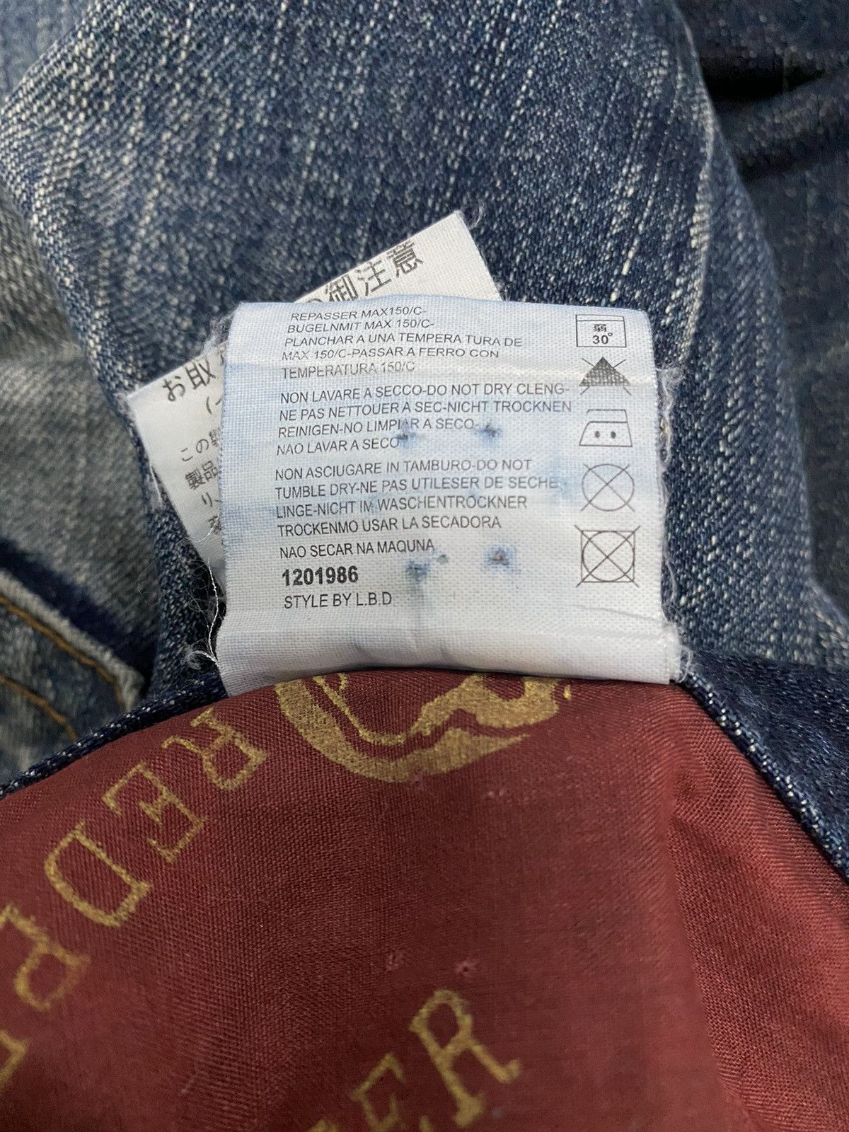 Hysteric Glamour × Japanese Brand VINTAGE RED PEPPER SPELL OUT DISTRESSED DENIM PANT Size US 30 / EU 46 - 13 Thumbnail