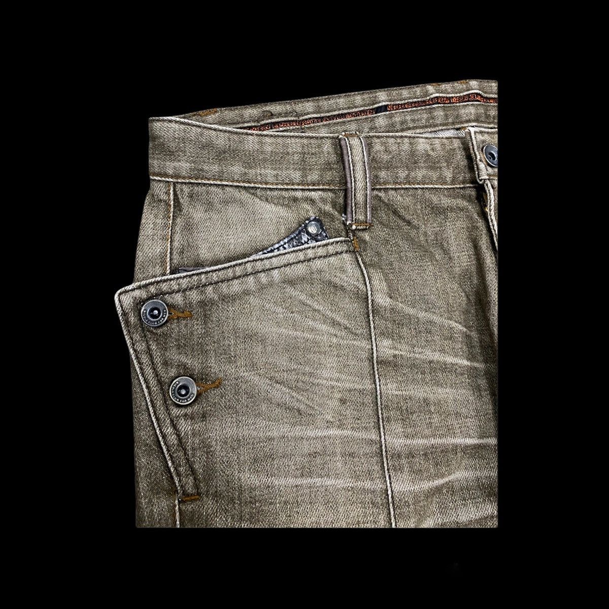 Japanese Brand DISTRESSED DENIM PANT ELABORATE COLLECTION by NICOLE FOR MEN Size US 31 - 6 Thumbnail
