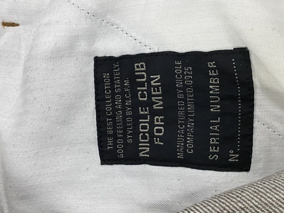 Japanese Brand DISTRESSED DENIM PANT ELABORATE COLLECTION by NICOLE FOR MEN Size US 31 - 10 Thumbnail
