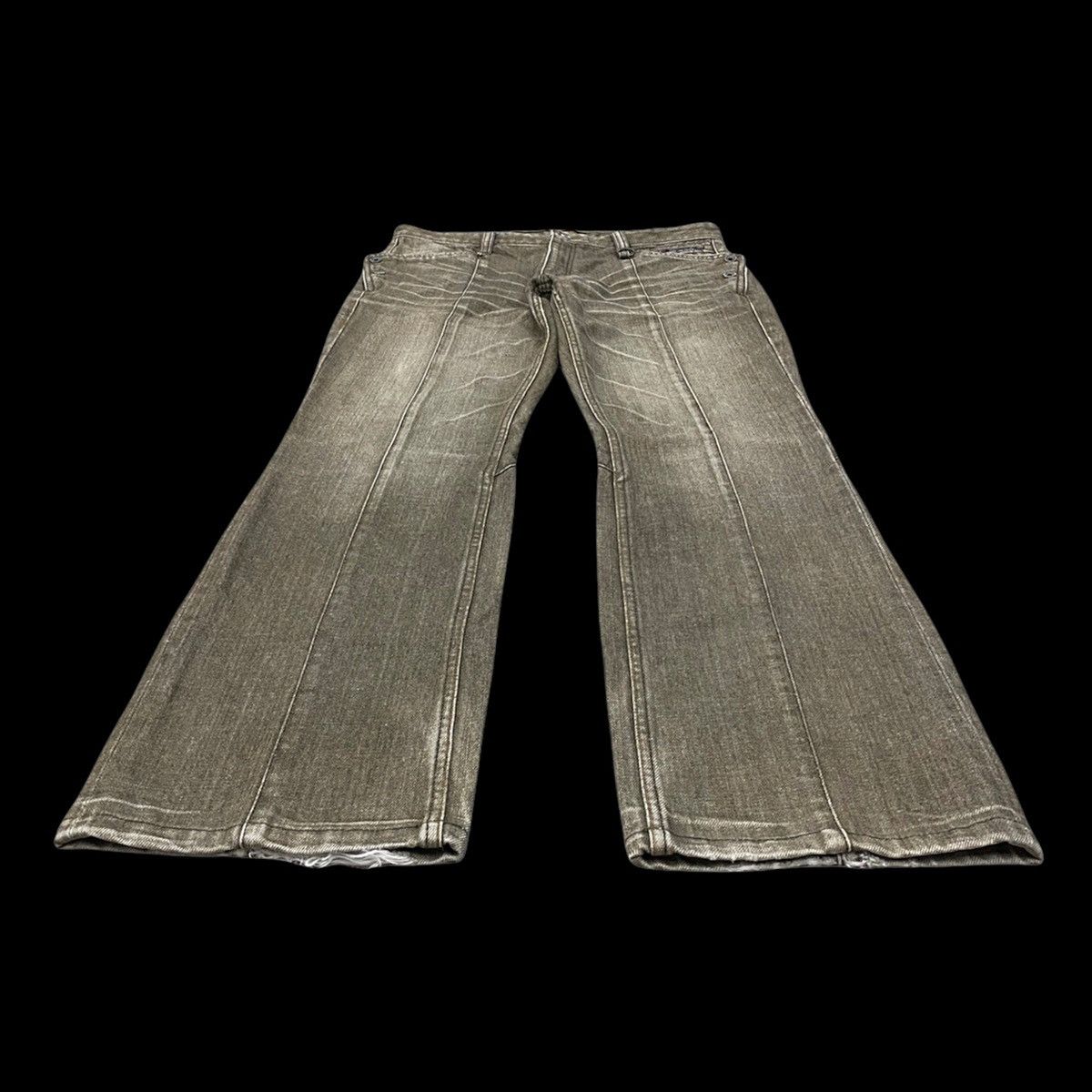 Japanese Brand DISTRESSED DENIM PANT ELABORATE COLLECTION by NICOLE FOR MEN Size US 31 - 3 Thumbnail