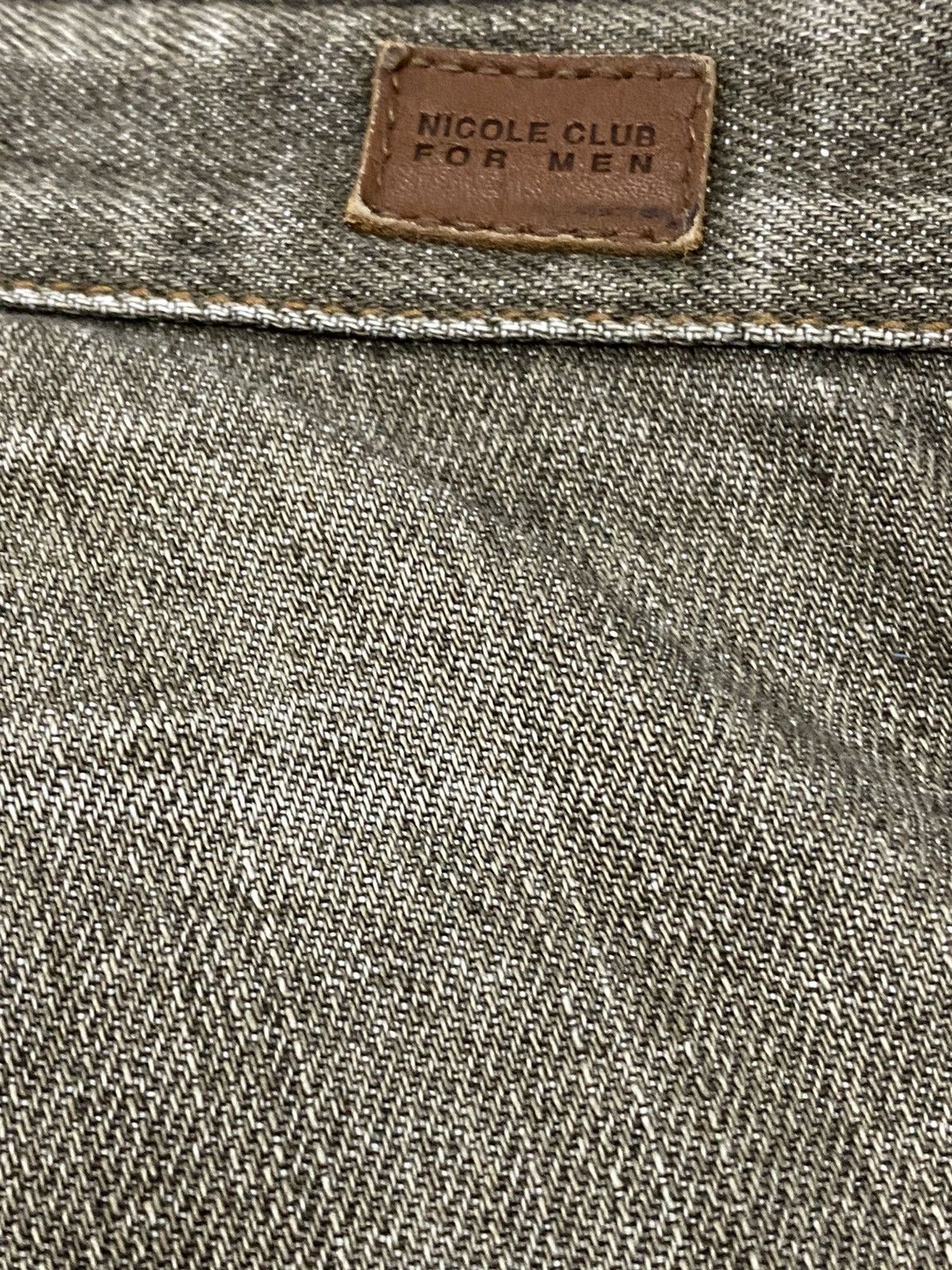 Japanese Brand DISTRESSED DENIM PANT ELABORATE COLLECTION by NICOLE FOR MEN Size US 31 - 9 Thumbnail