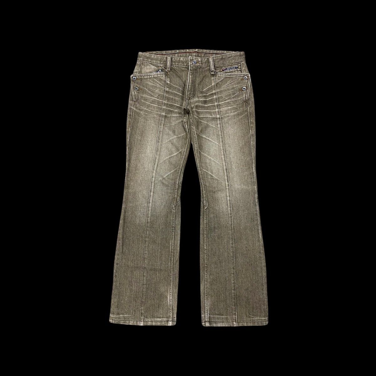 Japanese Brand DISTRESSED DENIM PANT ELABORATE COLLECTION by NICOLE FOR MEN Size US 31 - 1 Thumbnail