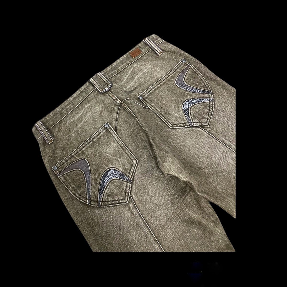 Japanese Brand DISTRESSED DENIM PANT ELABORATE COLLECTION by NICOLE FOR MEN Size US 31 - 5 Thumbnail