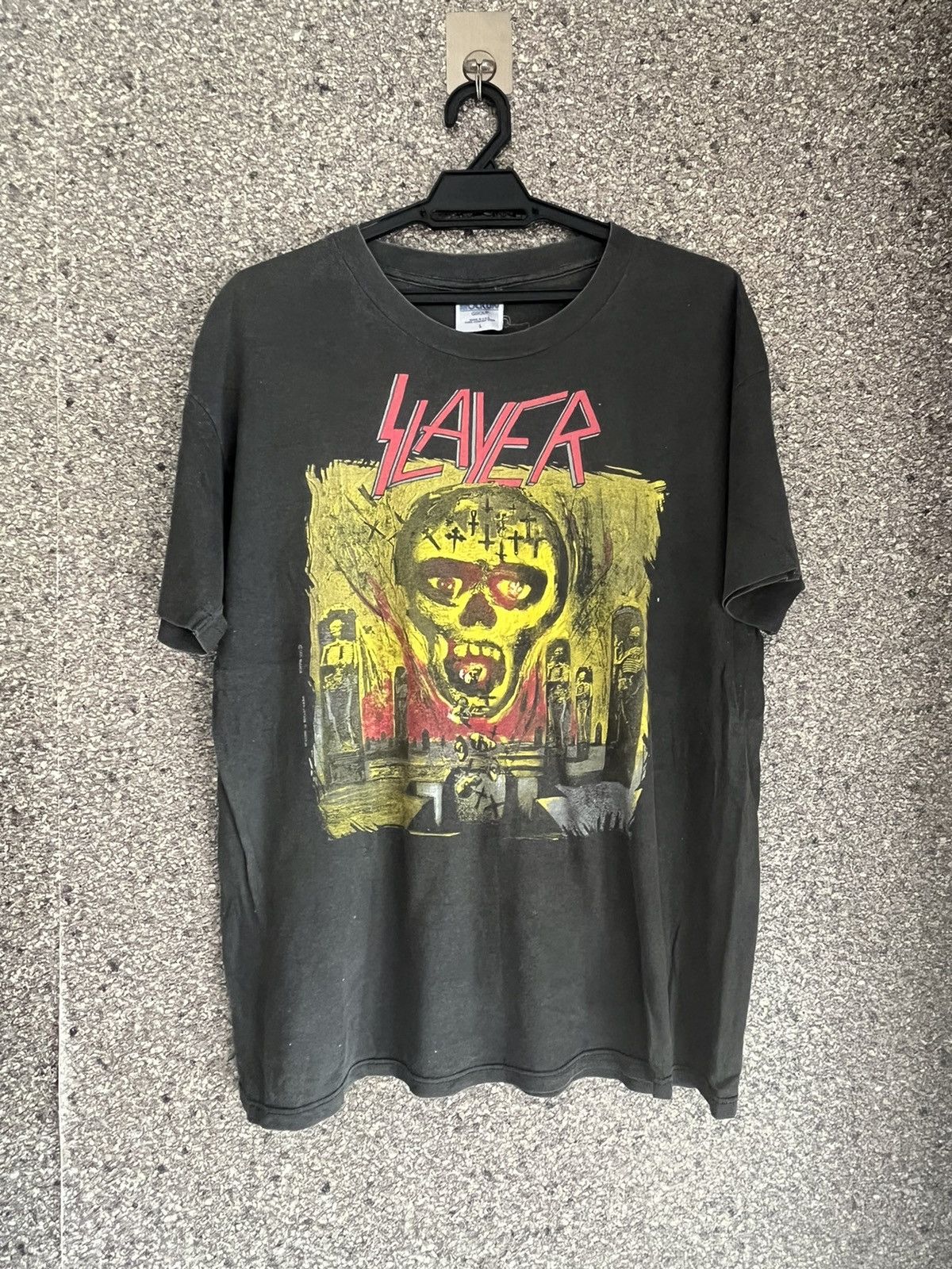 Band Tees × Vintage Slayer ft14 Size US L / EU 52-54 / 3 - 1 Thumbnail