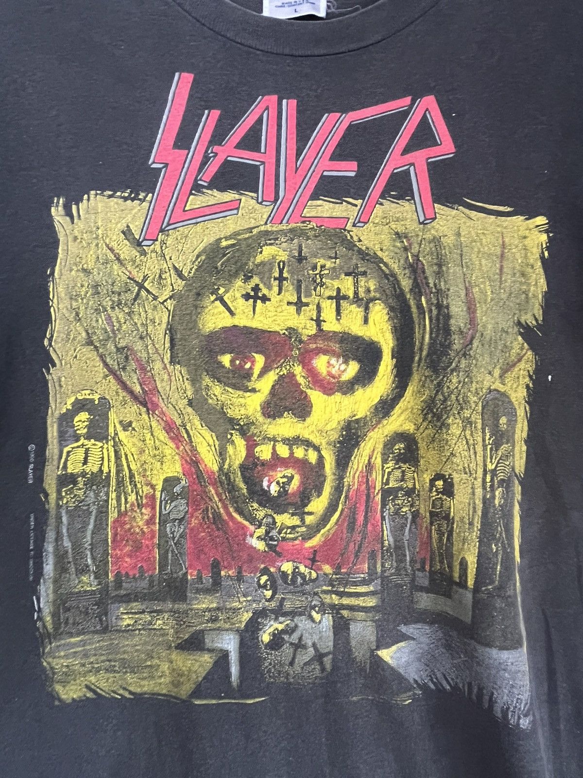 Band Tees × Vintage Slayer ft14 Size US L / EU 52-54 / 3 - 2 Thumbnail