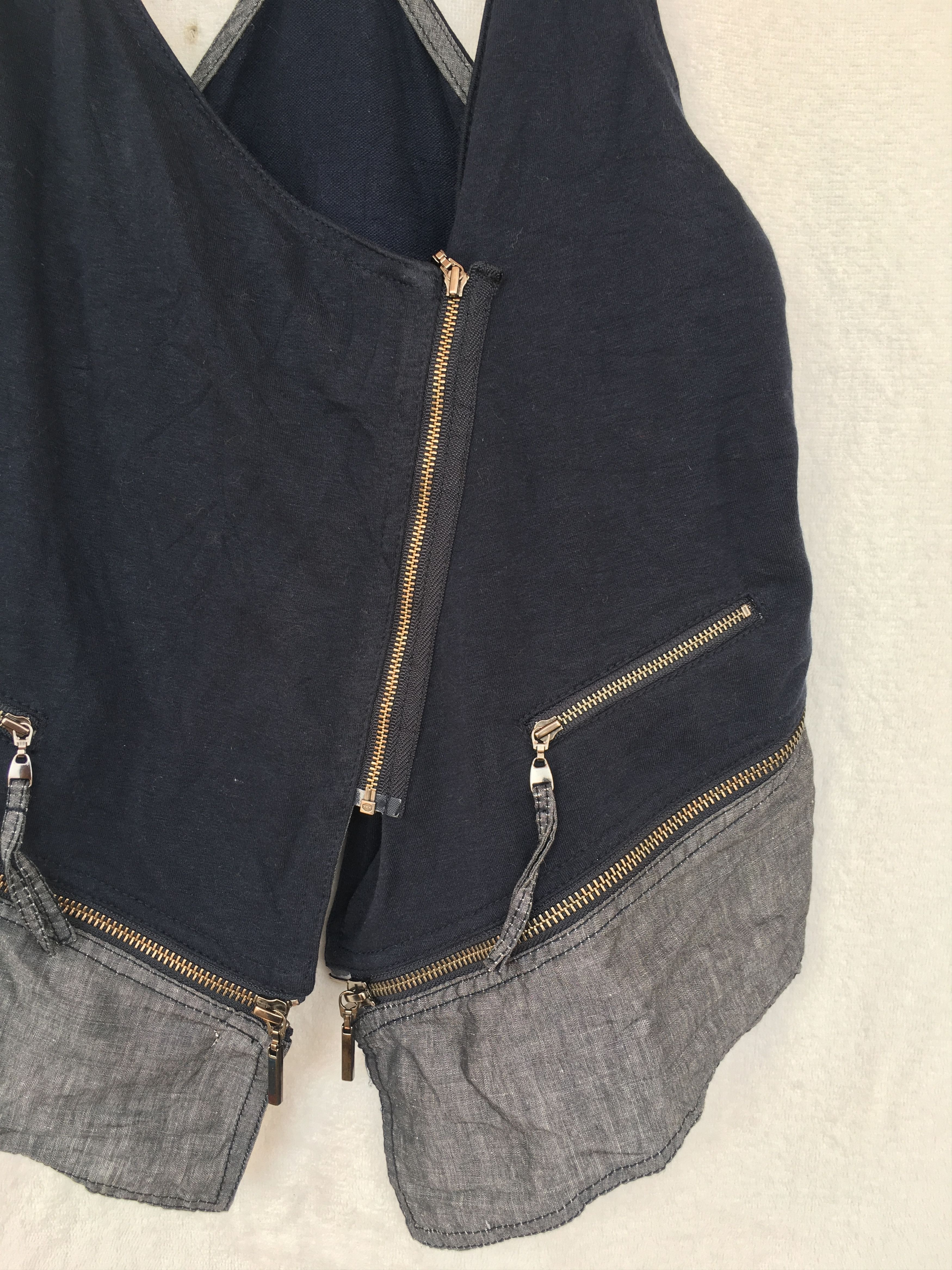 Japanese Brand hiroko bis by hiroko koshino zipper vest Size M / US 6-8 / IT 42-44 - 2 Thumbnail