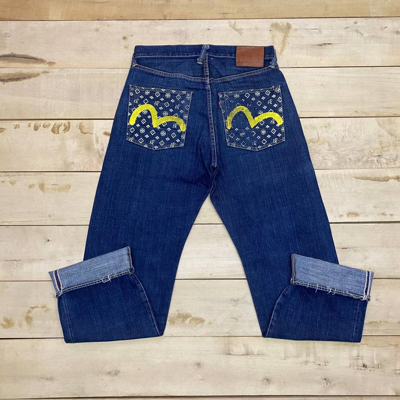 Evisu X296 EVISU MONOGRAM JAPAN SELVEDGE DENIM Size US 32 / EU 48 - 1 Thumbnail