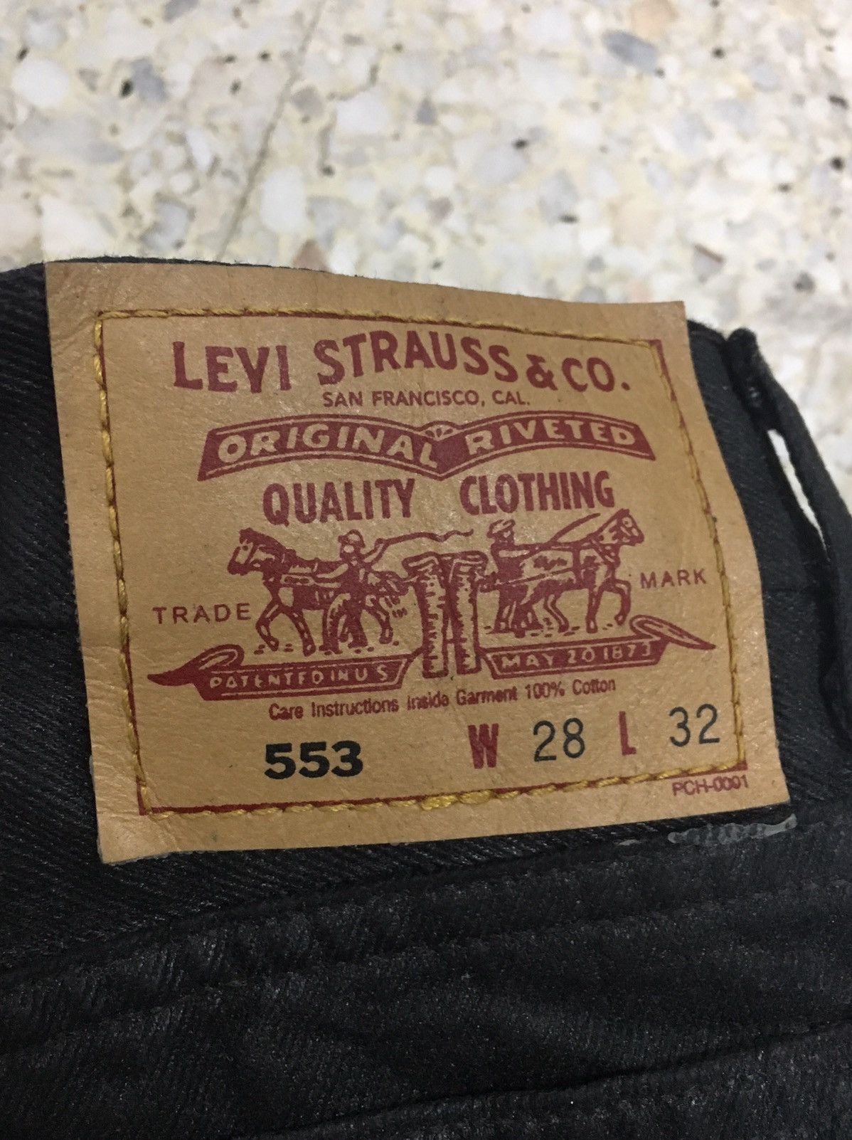 Levi's black waxed jeans Size US 28 / EU 44 - 6 Thumbnail