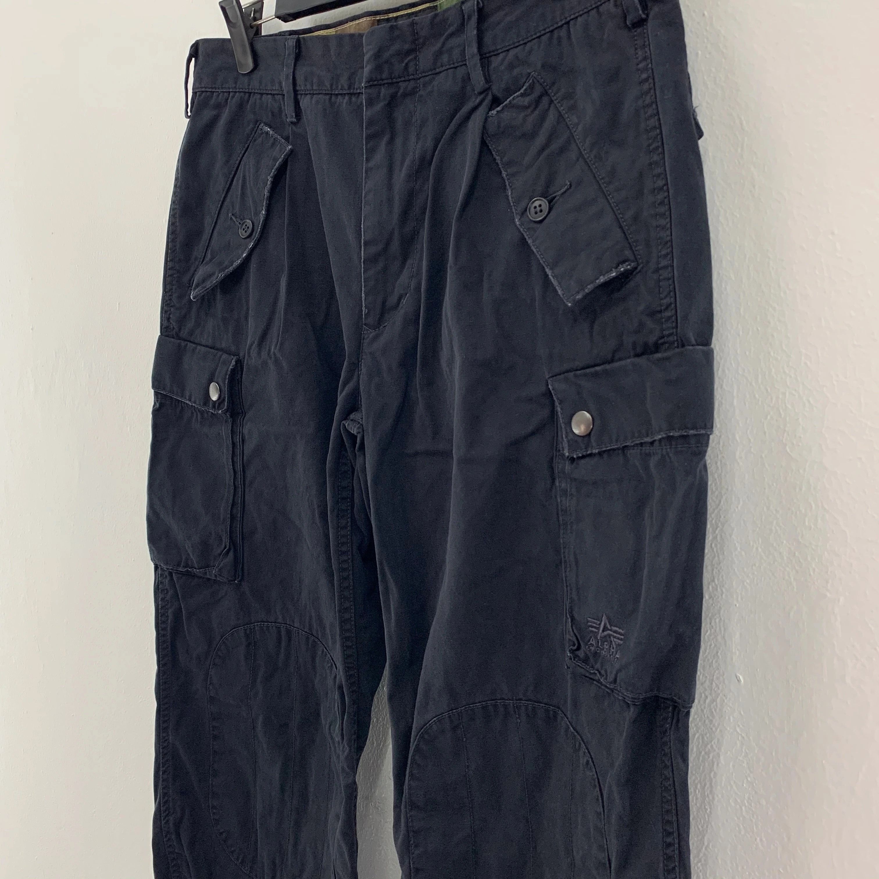 Alpha Industries × Japanese Brand Alpha Industries Cargo Pants Navy Blue size 30 - CP2011 Size US 30 / EU 46 - 7 Thumbnail