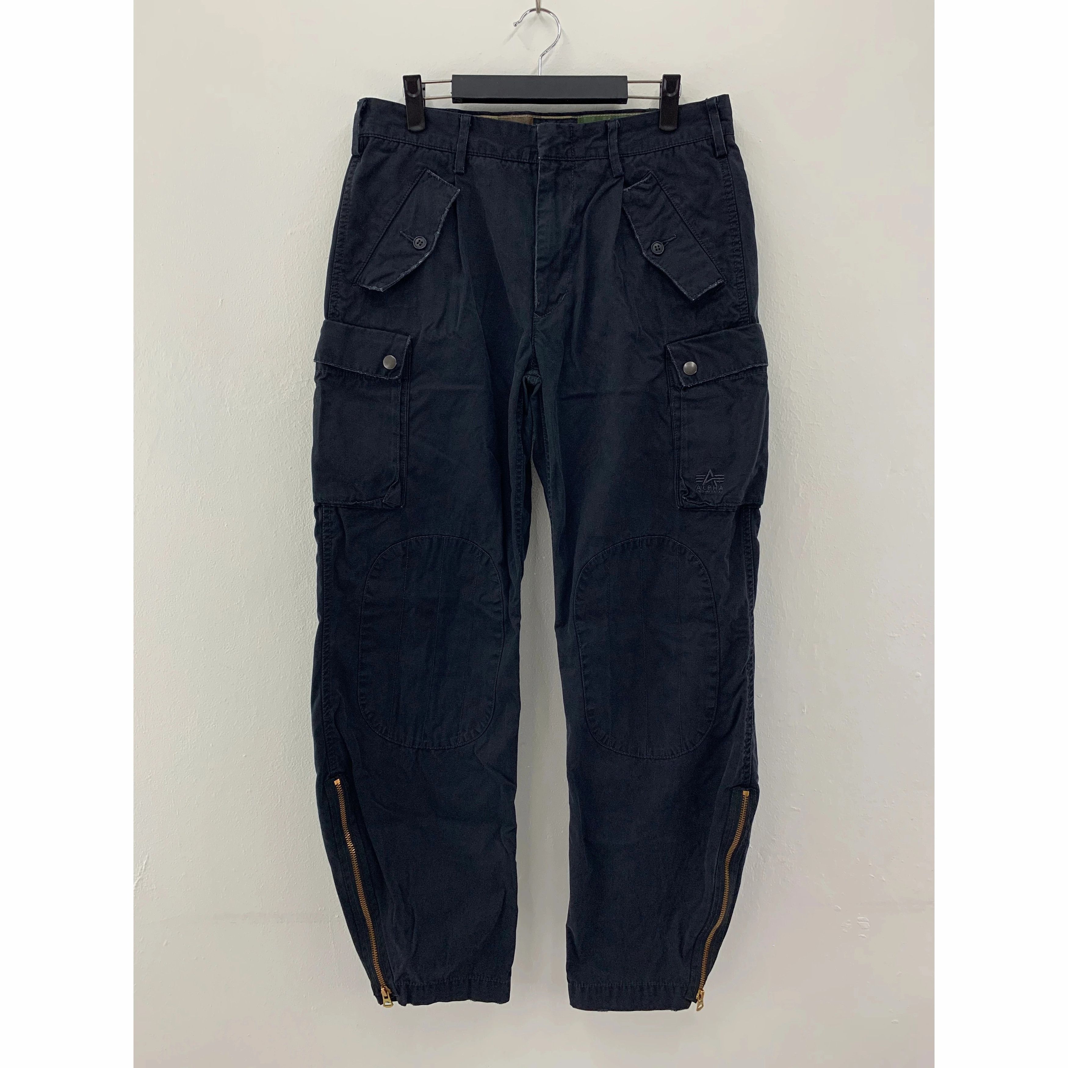Alpha Industries × Japanese Brand Alpha Industries Cargo Pants Navy Blue size 30 - CP2011 Size US 30 / EU 46 - 1 Thumbnail