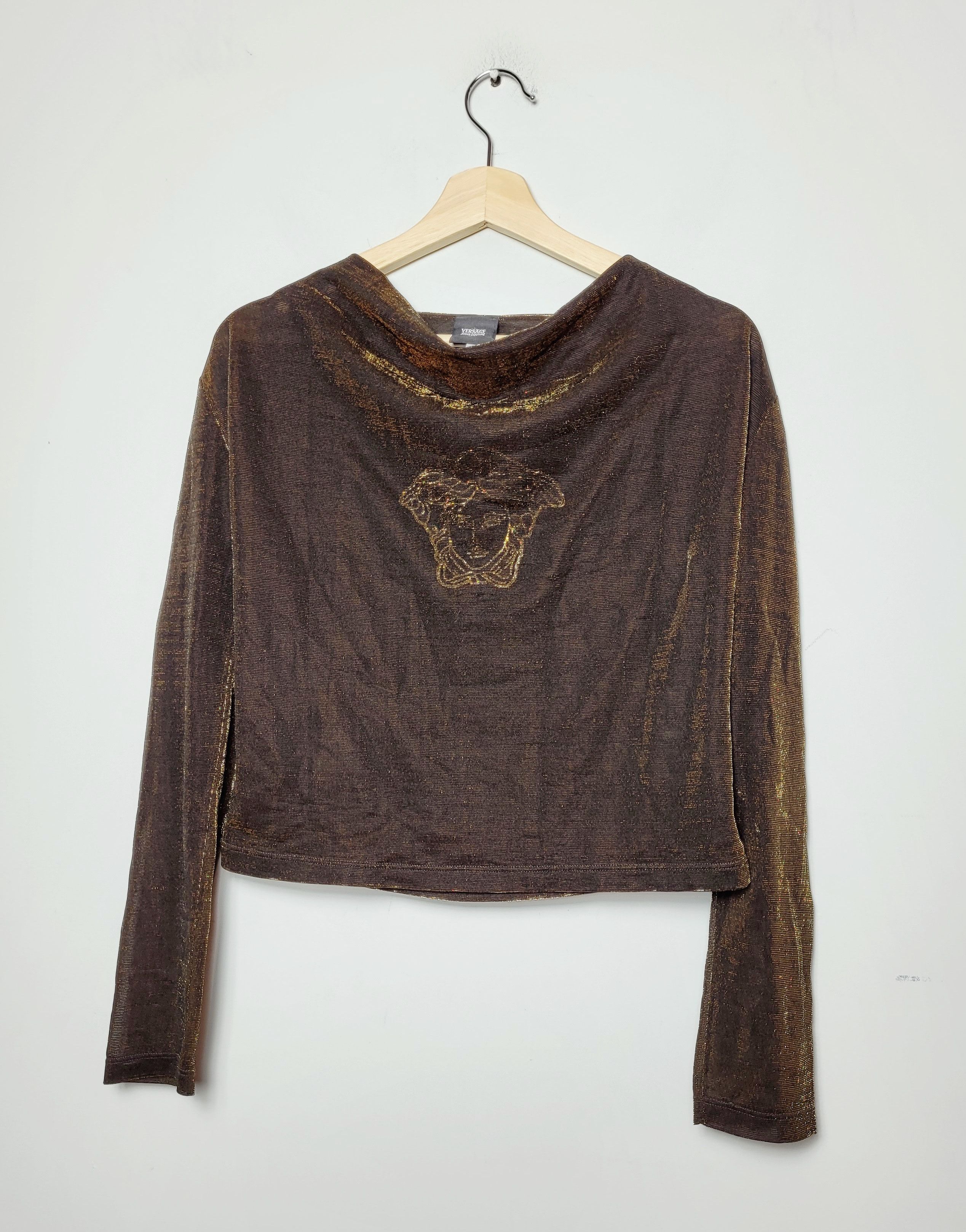 Versace Versace Medusa Mesh Top vintage y2k 90s Size M / US 6-8 / IT 42-44 - 1 Thumbnail