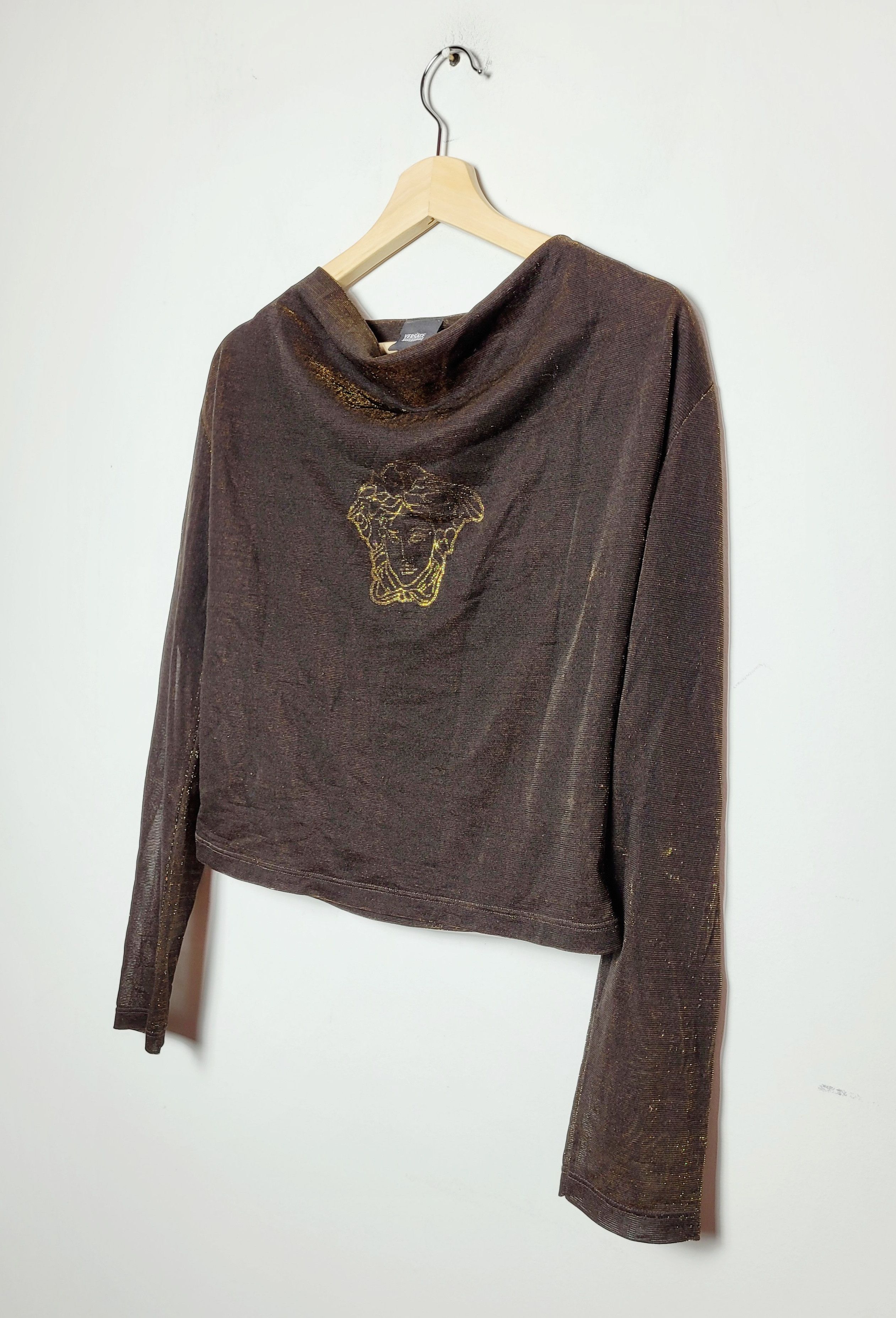 Versace Versace Medusa Mesh Top vintage y2k 90s Size M / US 6-8 / IT 42-44 - 2 Thumbnail