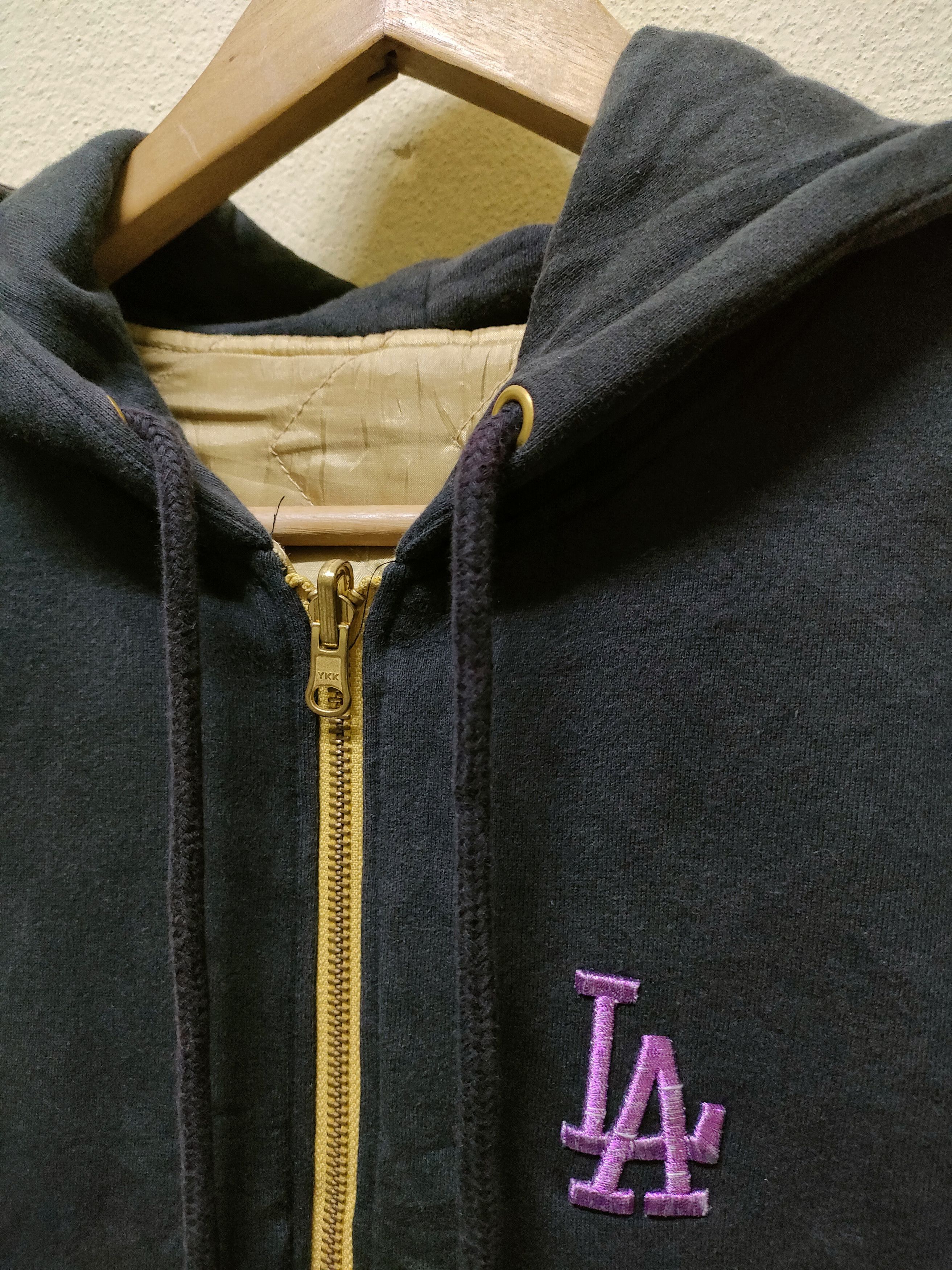 MLB La Dodgers Gold Reversible Zipper Hoodie Size US S / EU 44-46 / 1 - 4 Thumbnail