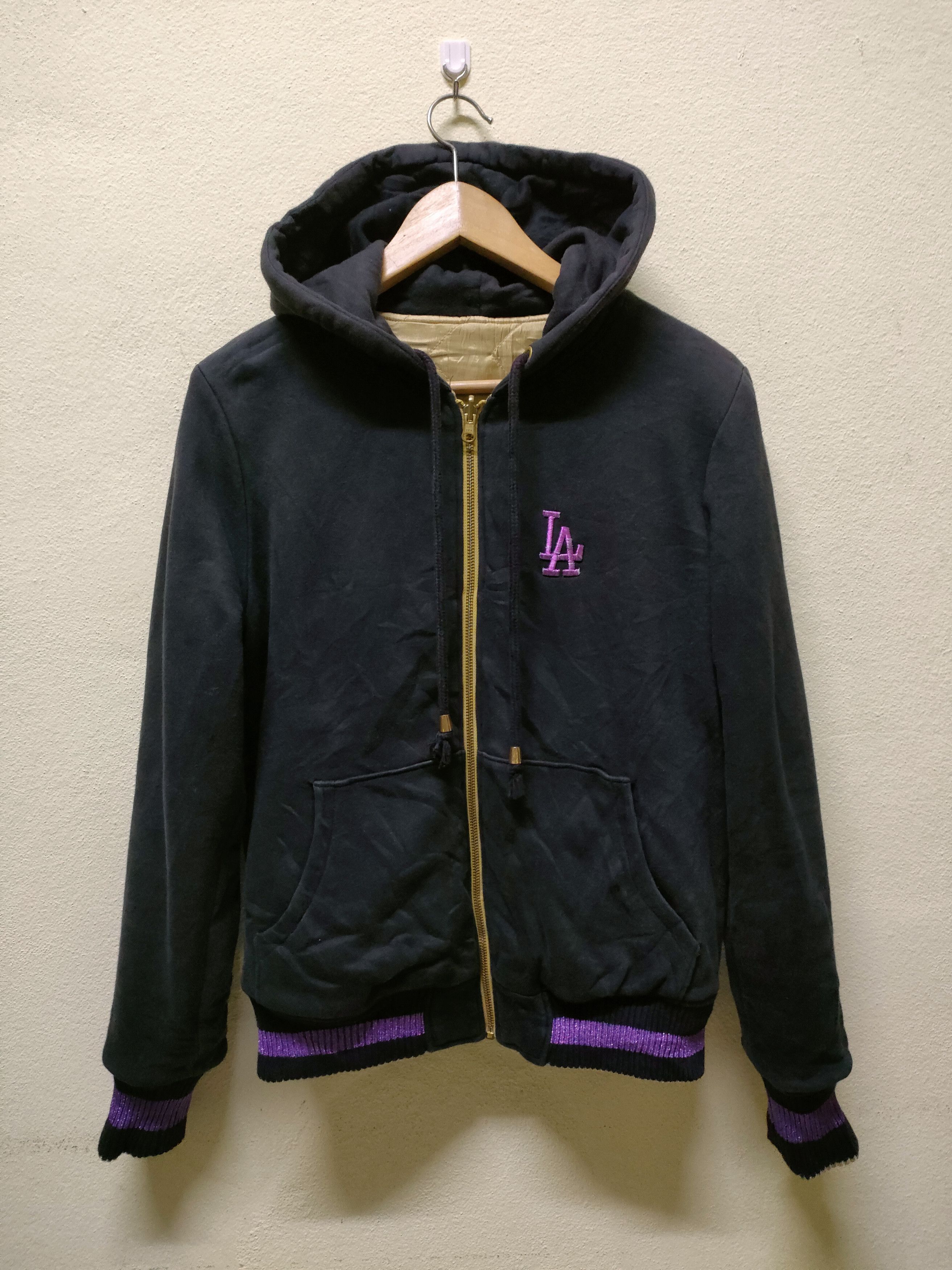 MLB La Dodgers Gold Reversible Zipper Hoodie Size US S / EU 44-46 / 1 - 3 Thumbnail