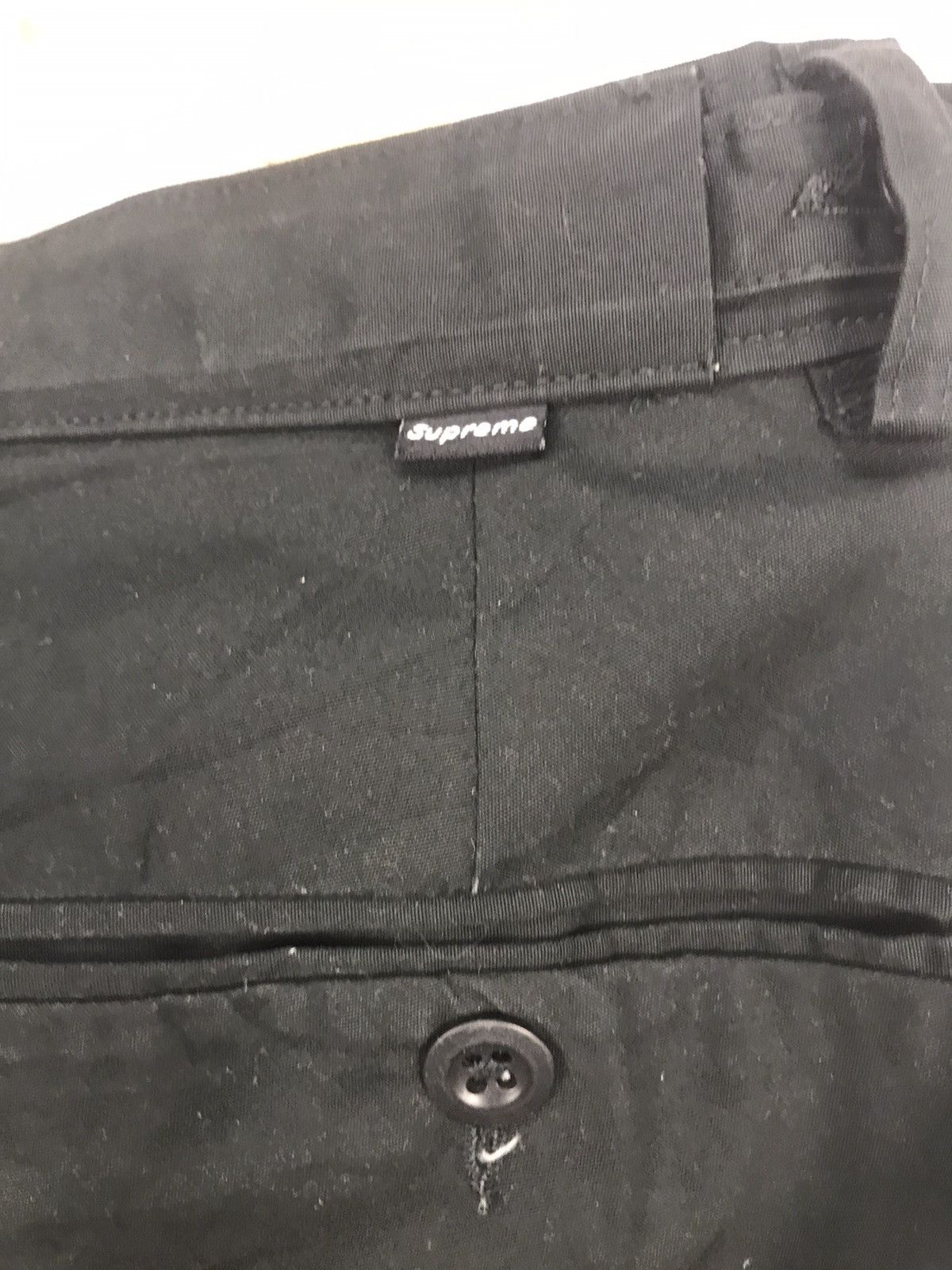 Supreme Supeme super black chinos pants Size US 30 / EU 46 - 7 Thumbnail