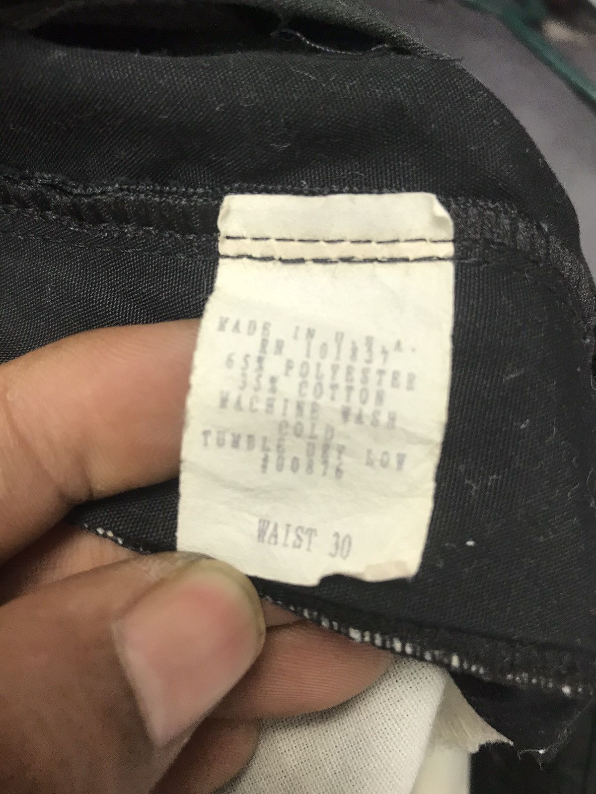 Supreme Supeme super black chinos pants Size US 30 / EU 46 - 5 Thumbnail