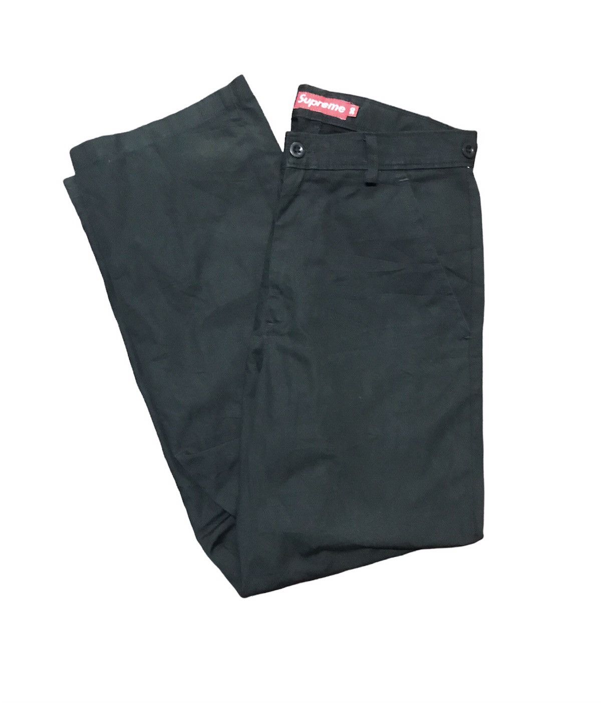 Supreme Supeme super black chinos pants Size US 30 / EU 46 - 11 Thumbnail