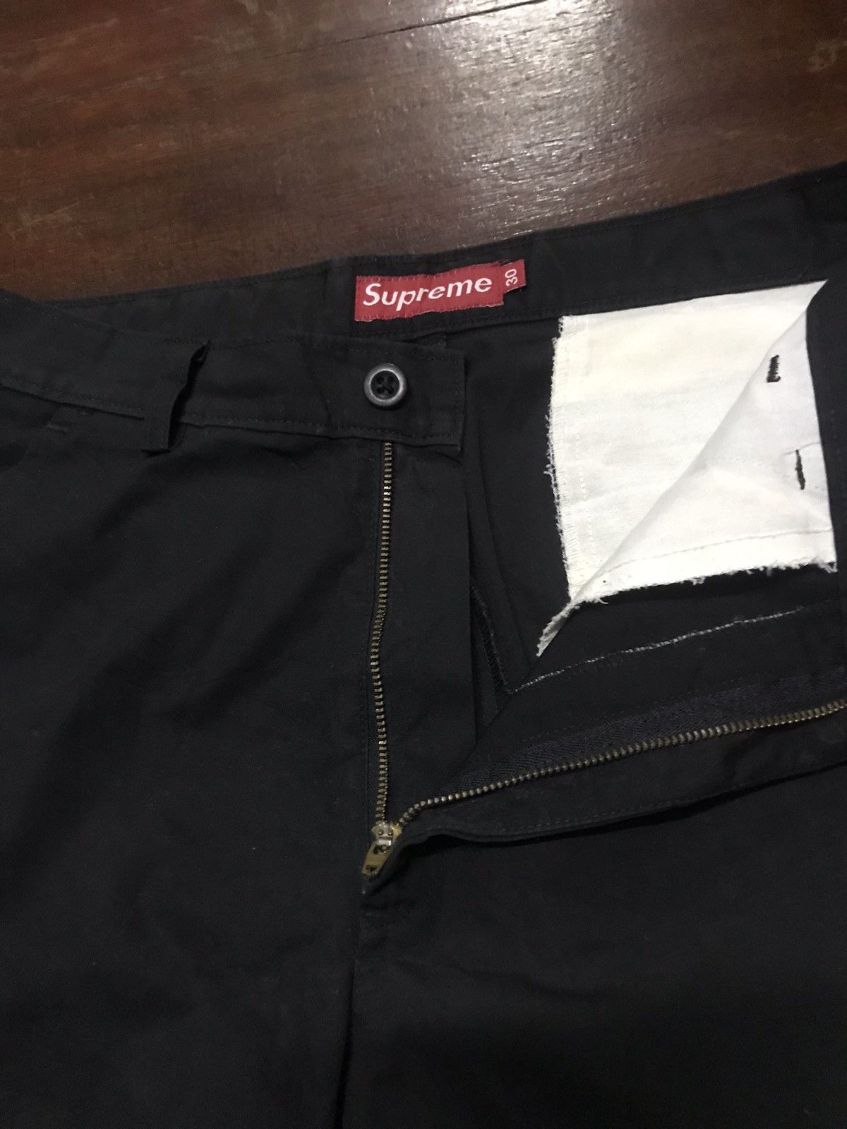 Supreme Supeme super black chinos pants Size US 30 / EU 46 - 3 Thumbnail