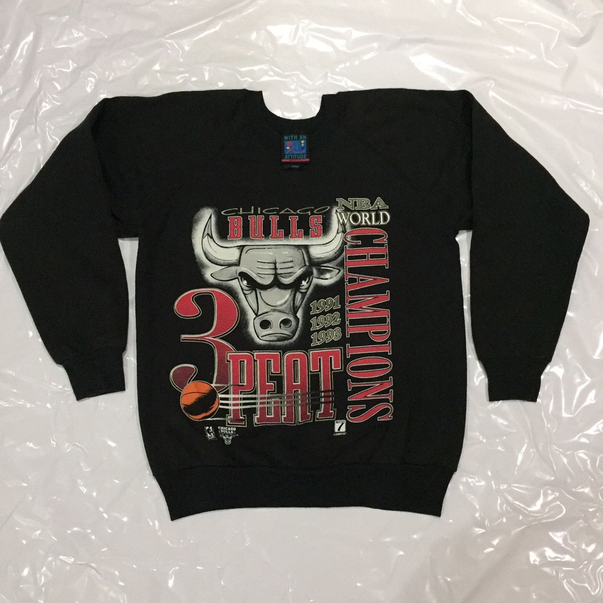 NBA × Vintage Chicago Bulls Vintage Sweatshirt Size US L / EU 52-54 / 3 - 1 Thumbnail