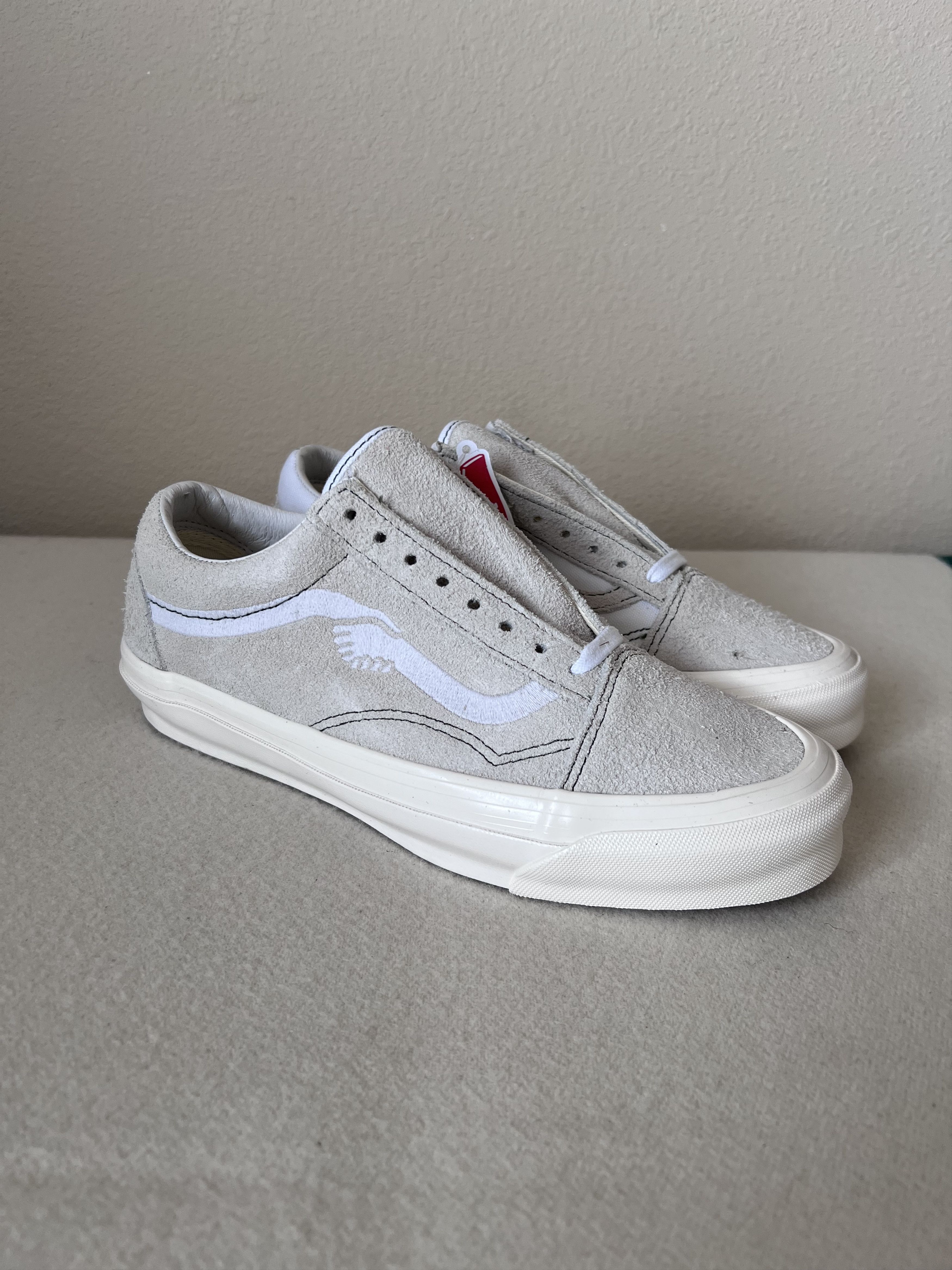 Notre × Vans Notre Vans OG Old Skool LX White Size US 8 / EU 41 - 1 Thumbnail